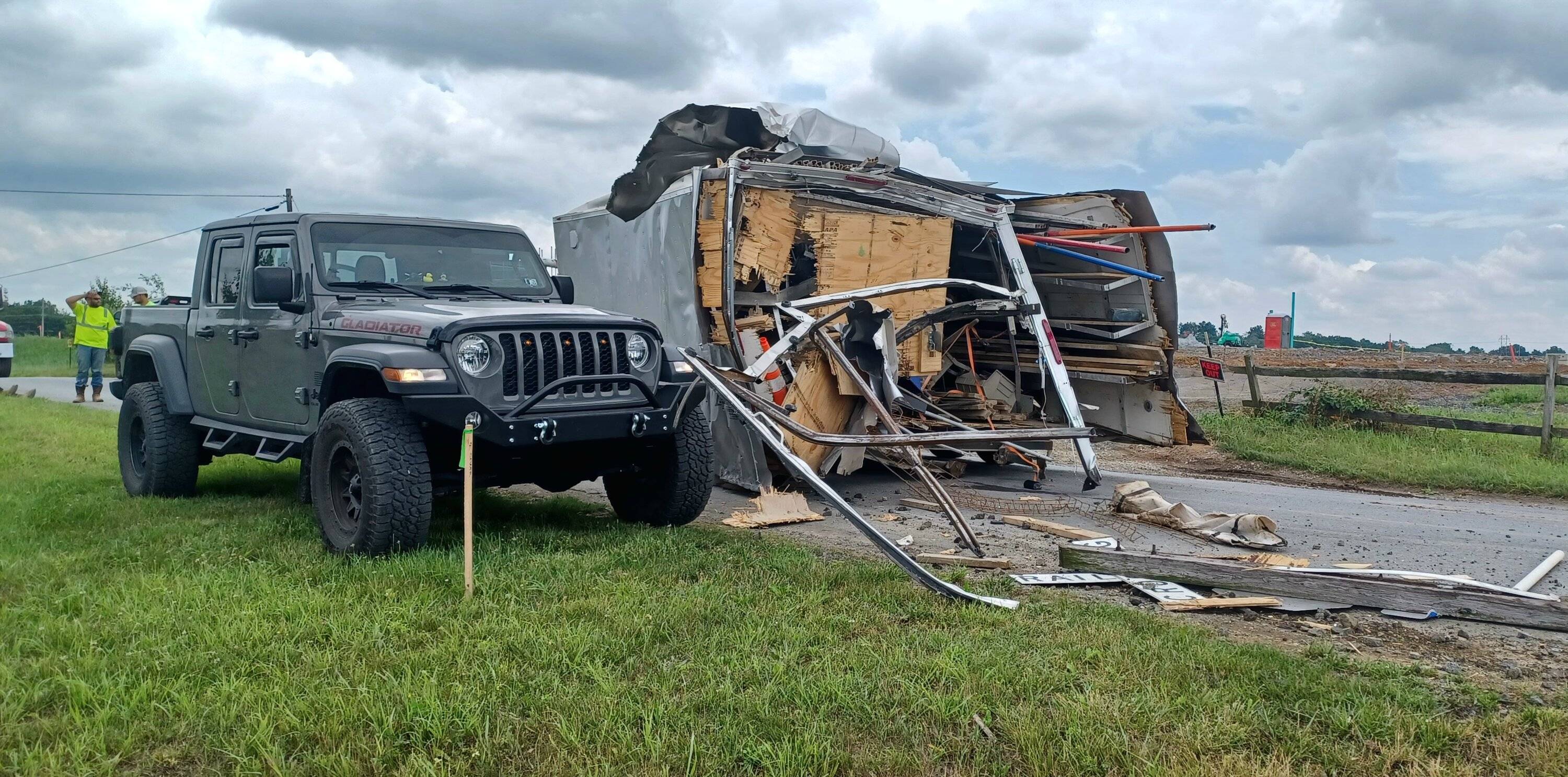 Jeep Gladiator My Jeep Was Spared From a Freight Train Disaster! (Caught on Video) 20230627_121533