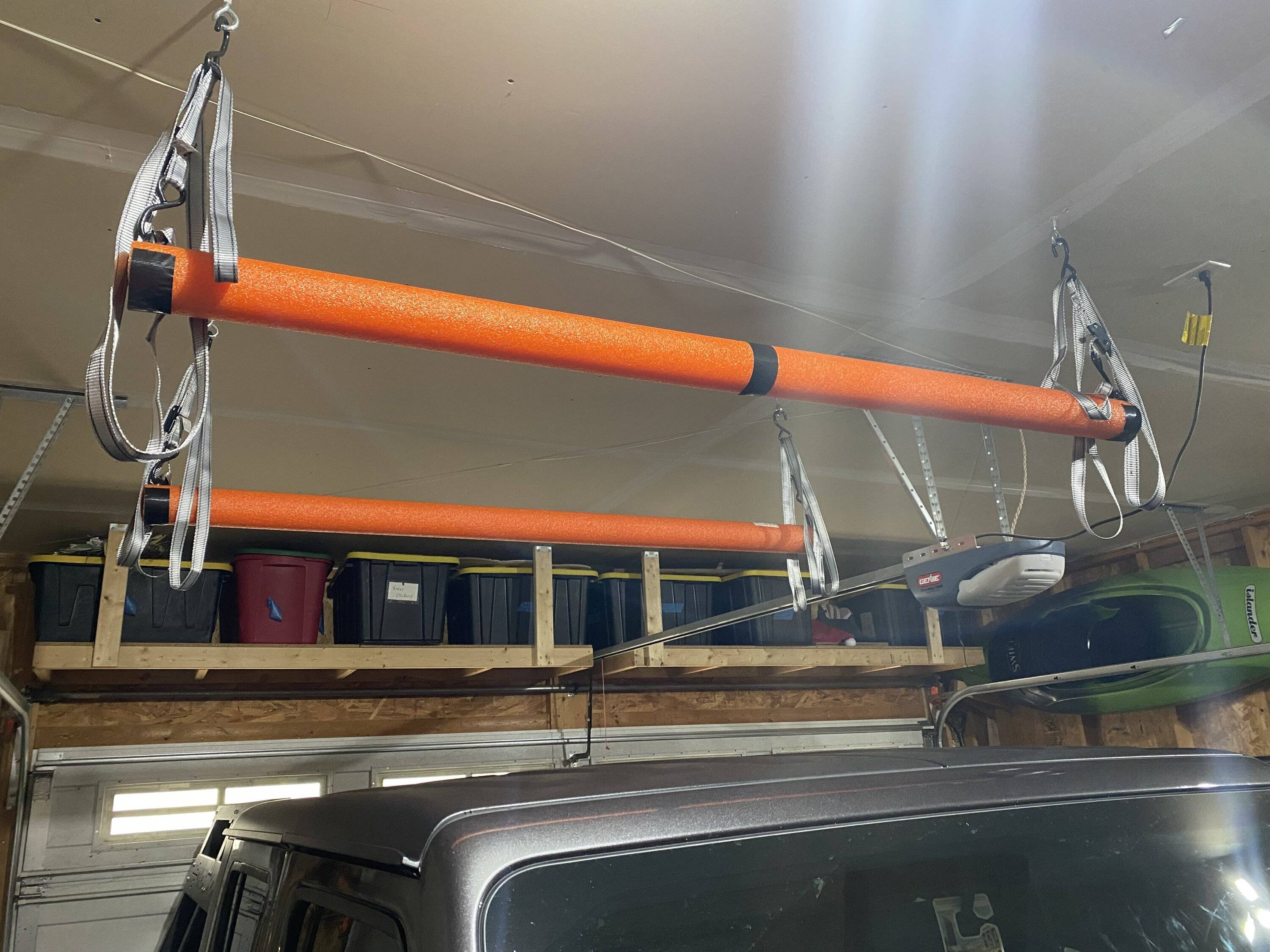 Jeep Gladiator Hardtop DIY Garage Hoist IMG_4064