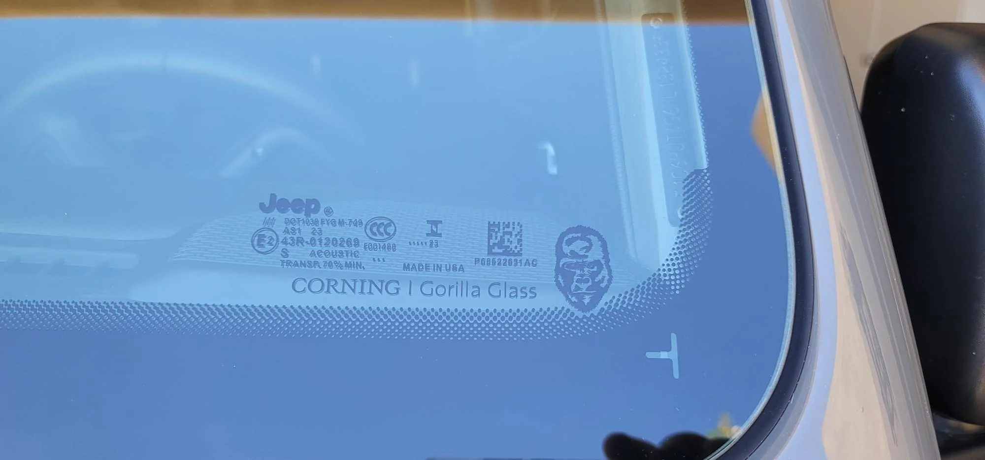 Jeep Gladiator Gorilla Glass.  Yes or No? 20230627_131240