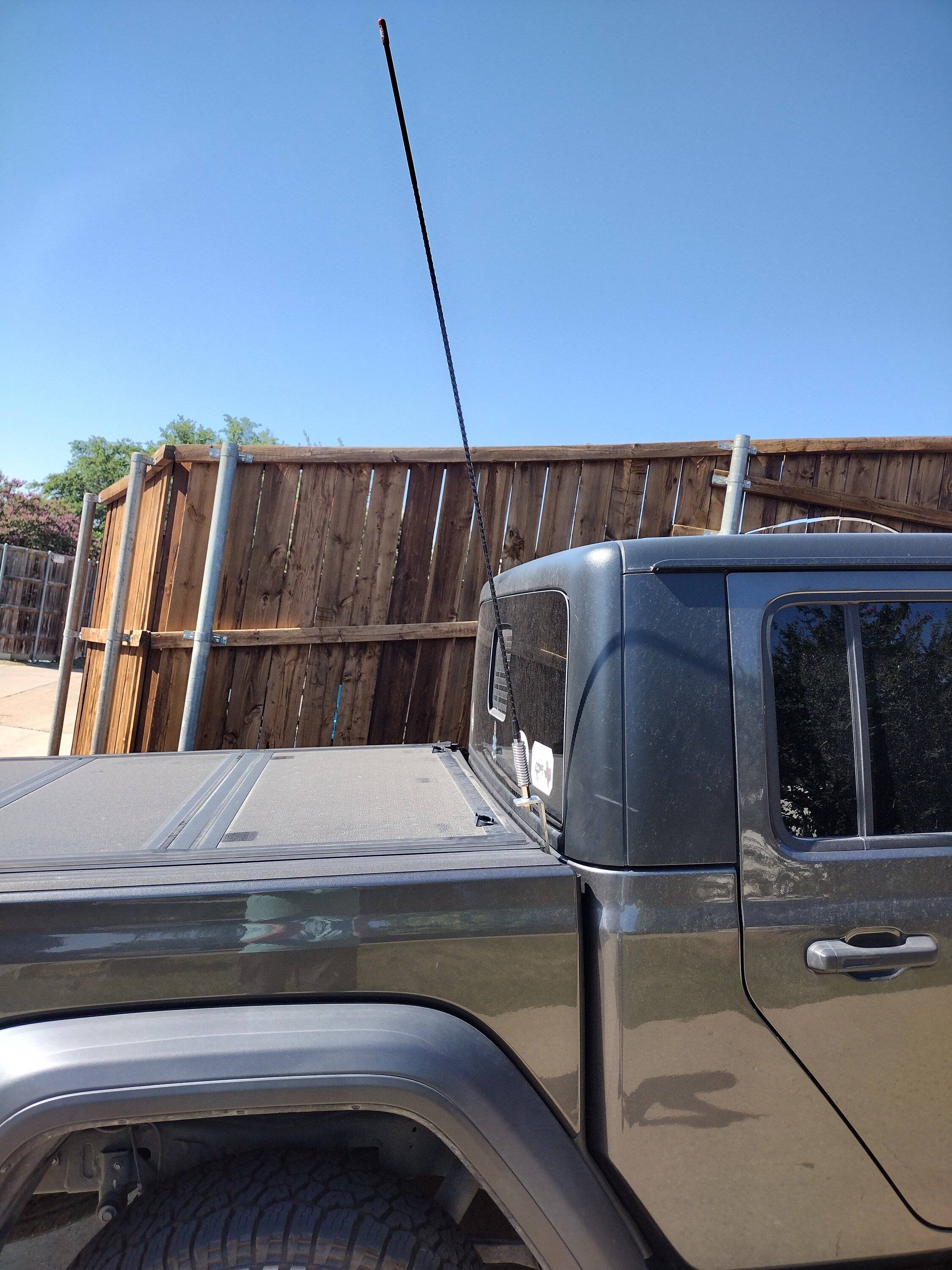 Jeep Gladiator CB radio and antenna mount IMG_20230628_170228582_HDR