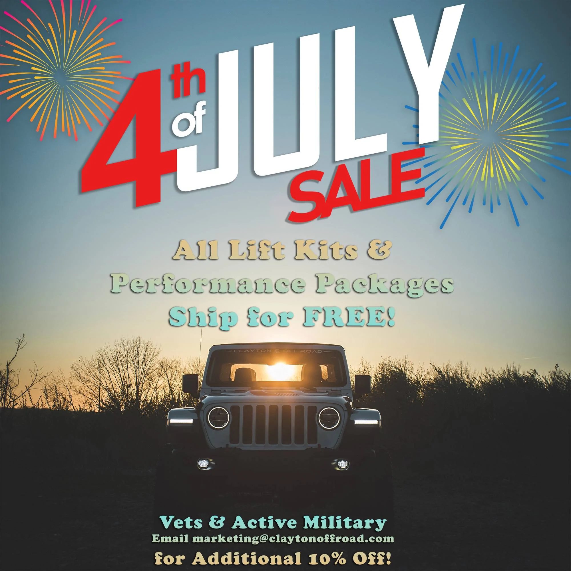Jeep Gladiator Clayton 4th of July Sale! 4th of July 2022