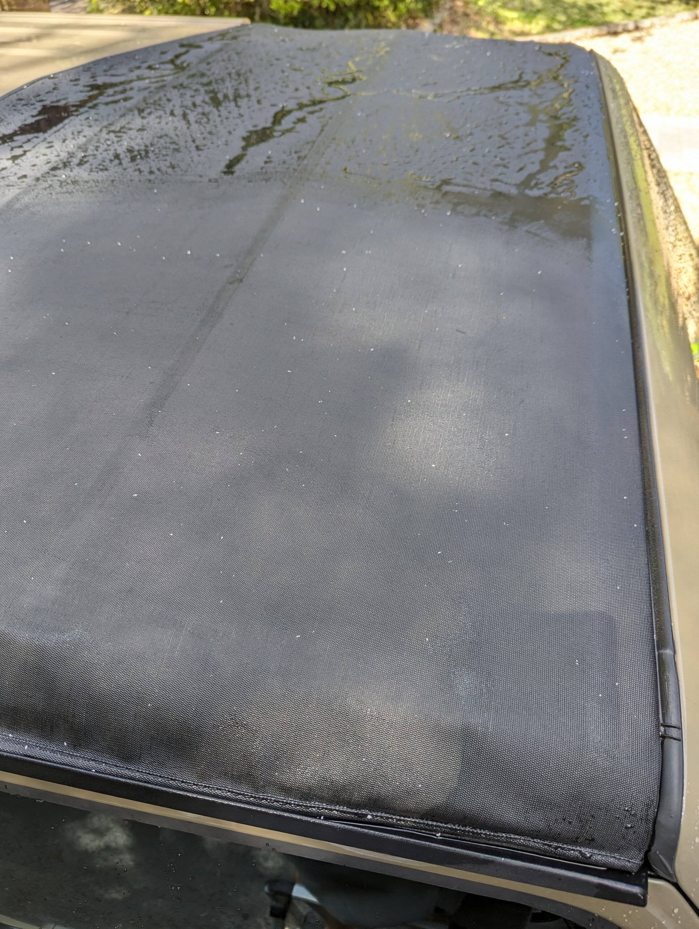 Jeep Gladiator How to remove styrofoam debris stuck to top? PXL_20230701_150331979