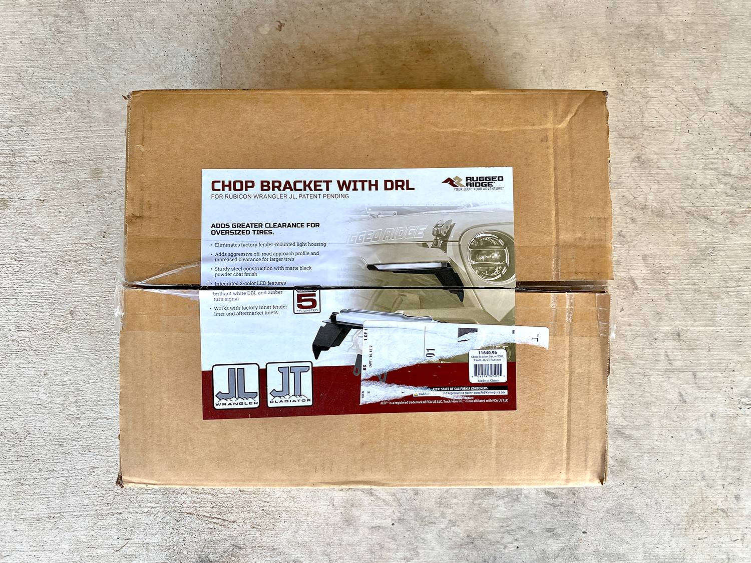 Jeep Gladiator Jeep Wrangler / Gladiator Rugged Ridge LED DRLs w/ Chop Brackets jt-drl-RR-1