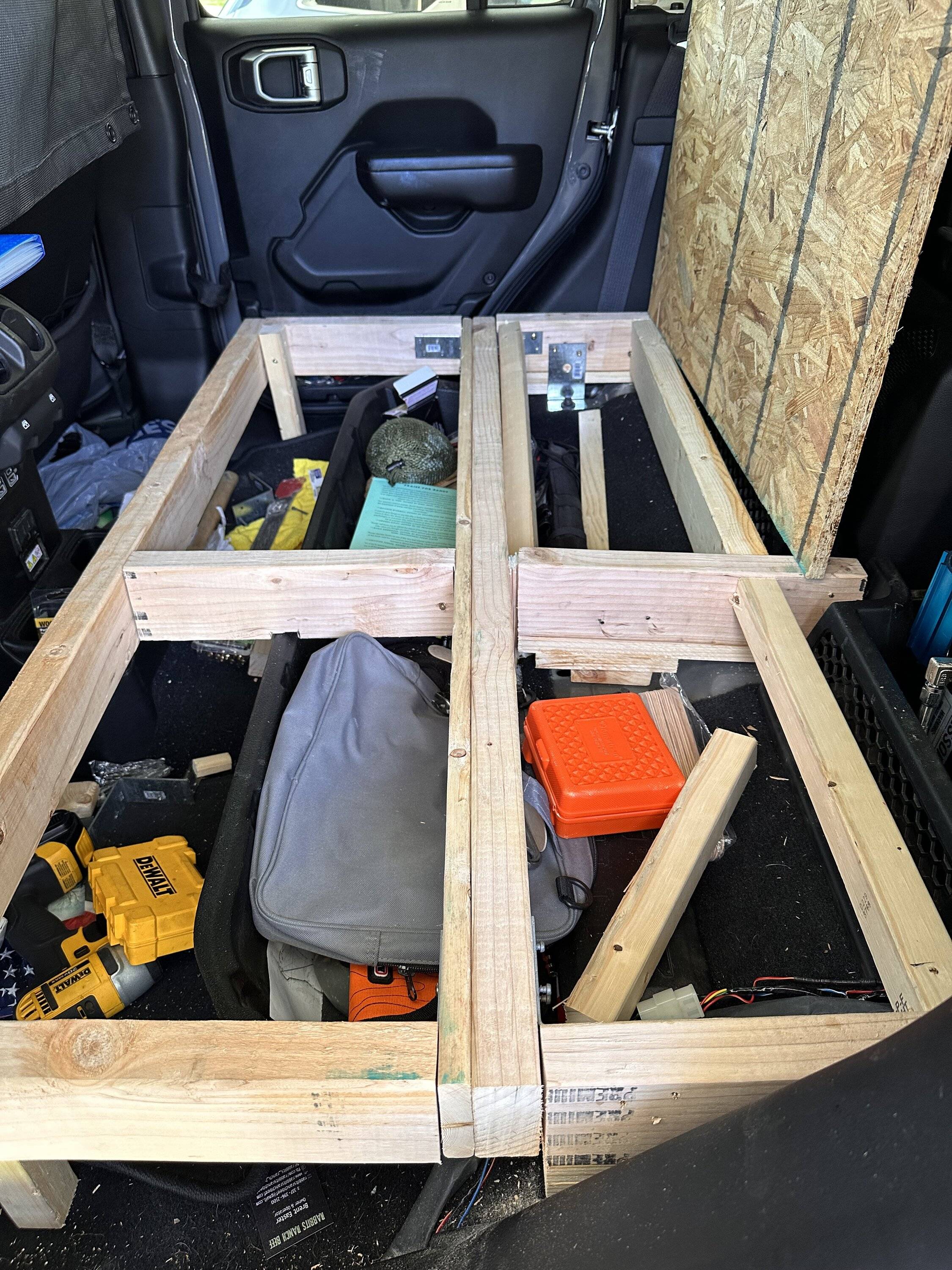 Jeep Gladiator Rear Seat Platform (After Rear Seat Removal - Rear Seat Delete) IMG_0246