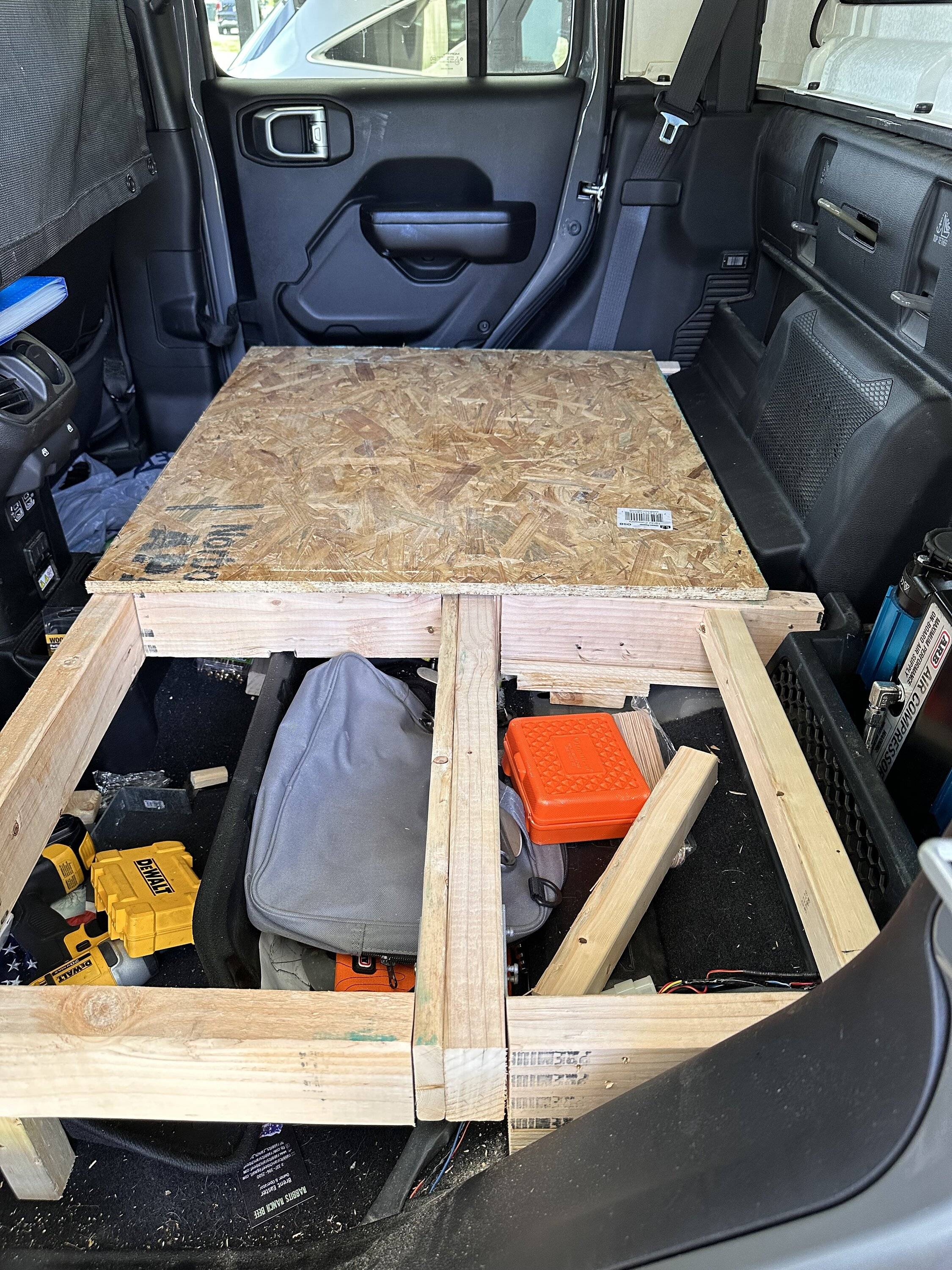 Jeep Gladiator Rear Seat Platform (After Rear Seat Removal - Rear Seat Delete) IMG_0245