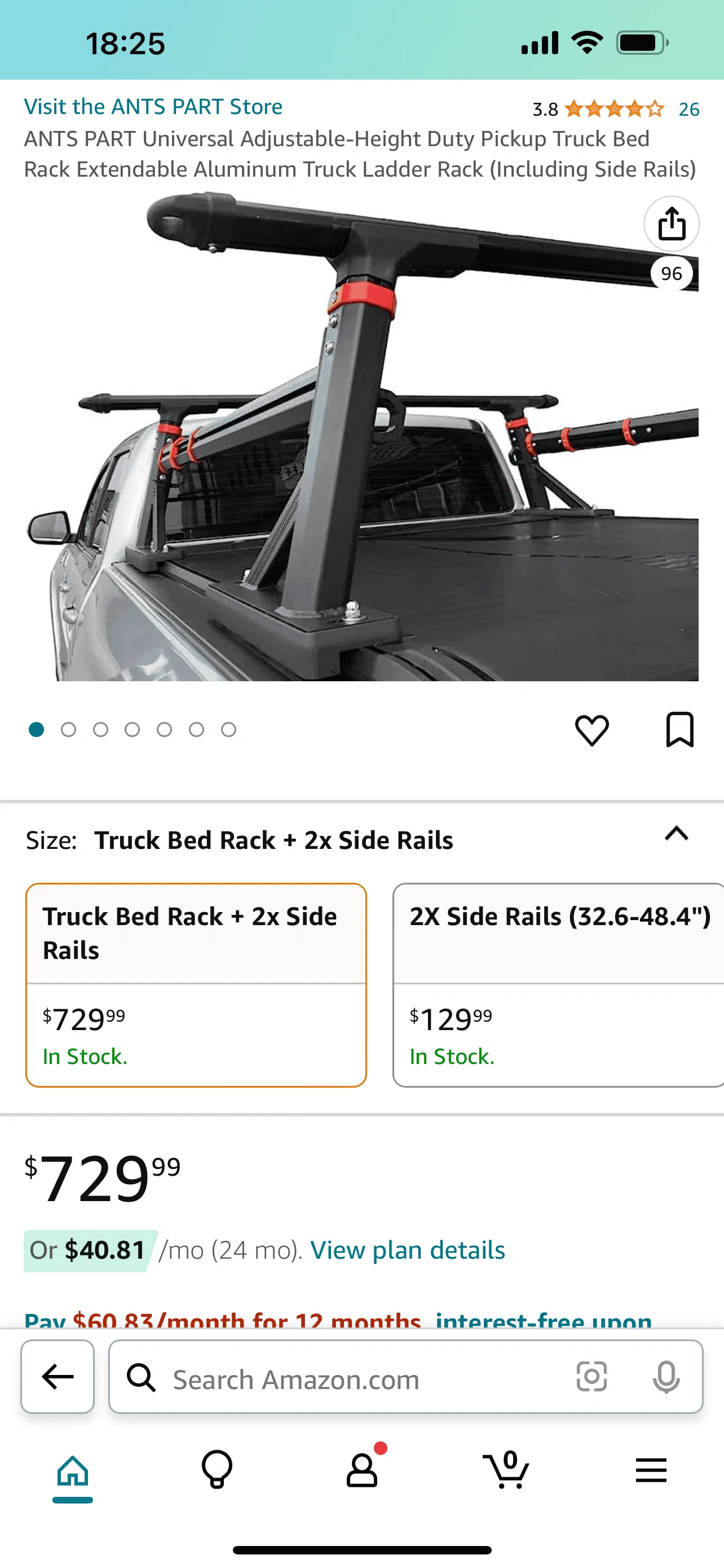 Jeep Gladiator WTS: Adjustable Bed Rack IMG_9381