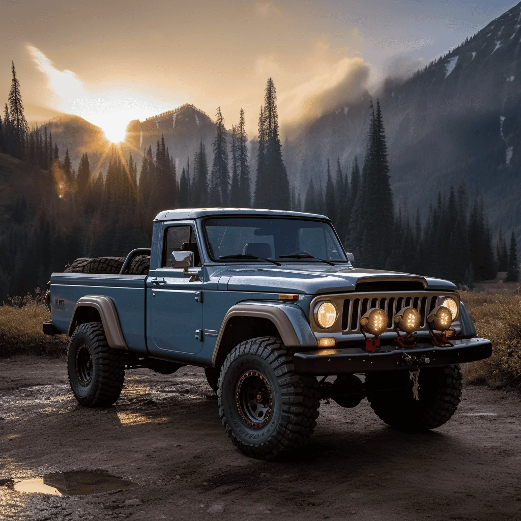 Jeep Gladiator Created this using AI and now I want one.  ? the_mountains_d561f5f2-03dc-4ed1-827a-2417a8b485a7