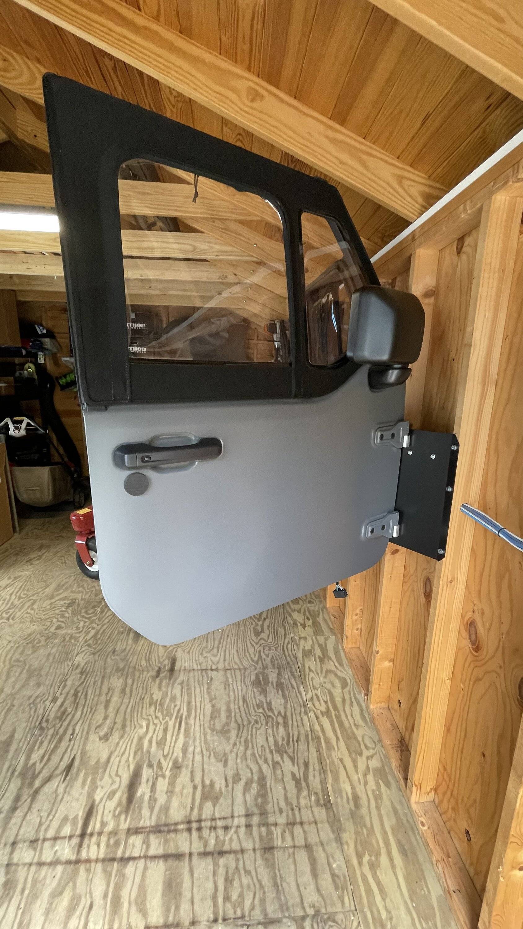 Jeep Gladiator Sting Gray Half Doors wrapped in Stealth Satin Xpel PPF for Sale IMG_2949