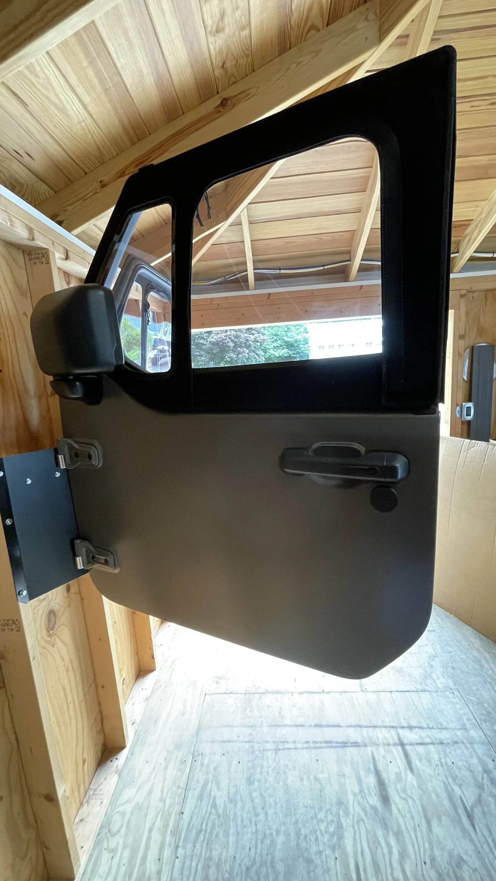 Jeep Gladiator Sting Gray Half Doors wrapped in Stealth Satin Xpel PPF for Sale IMG_2948