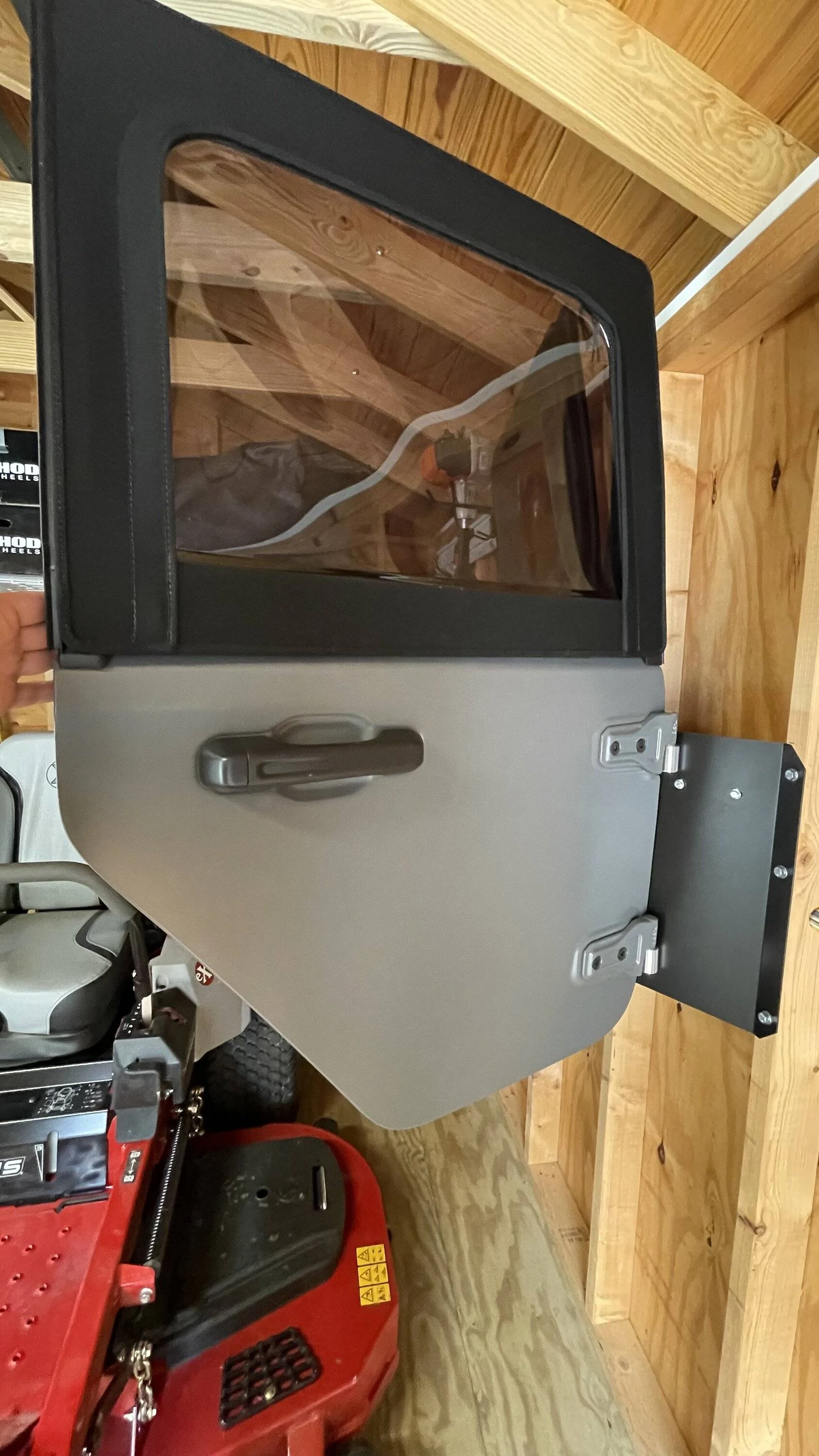 Jeep Gladiator Sting Gray Half Doors wrapped in Stealth Satin Xpel PPF for Sale IMG_2947