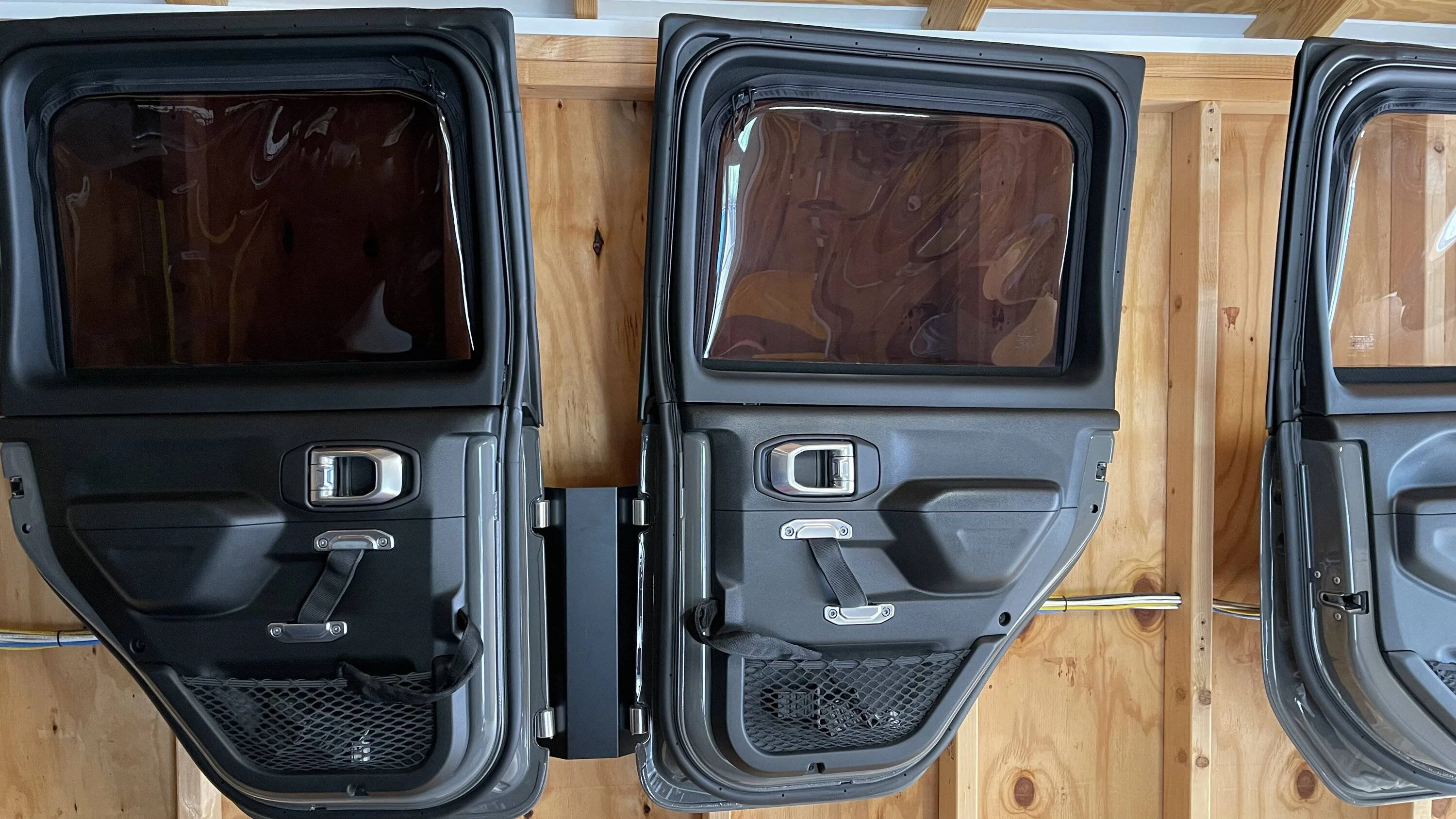 Jeep Gladiator Sting Gray Half Doors wrapped in Stealth Satin Xpel PPF for Sale IMG_2945