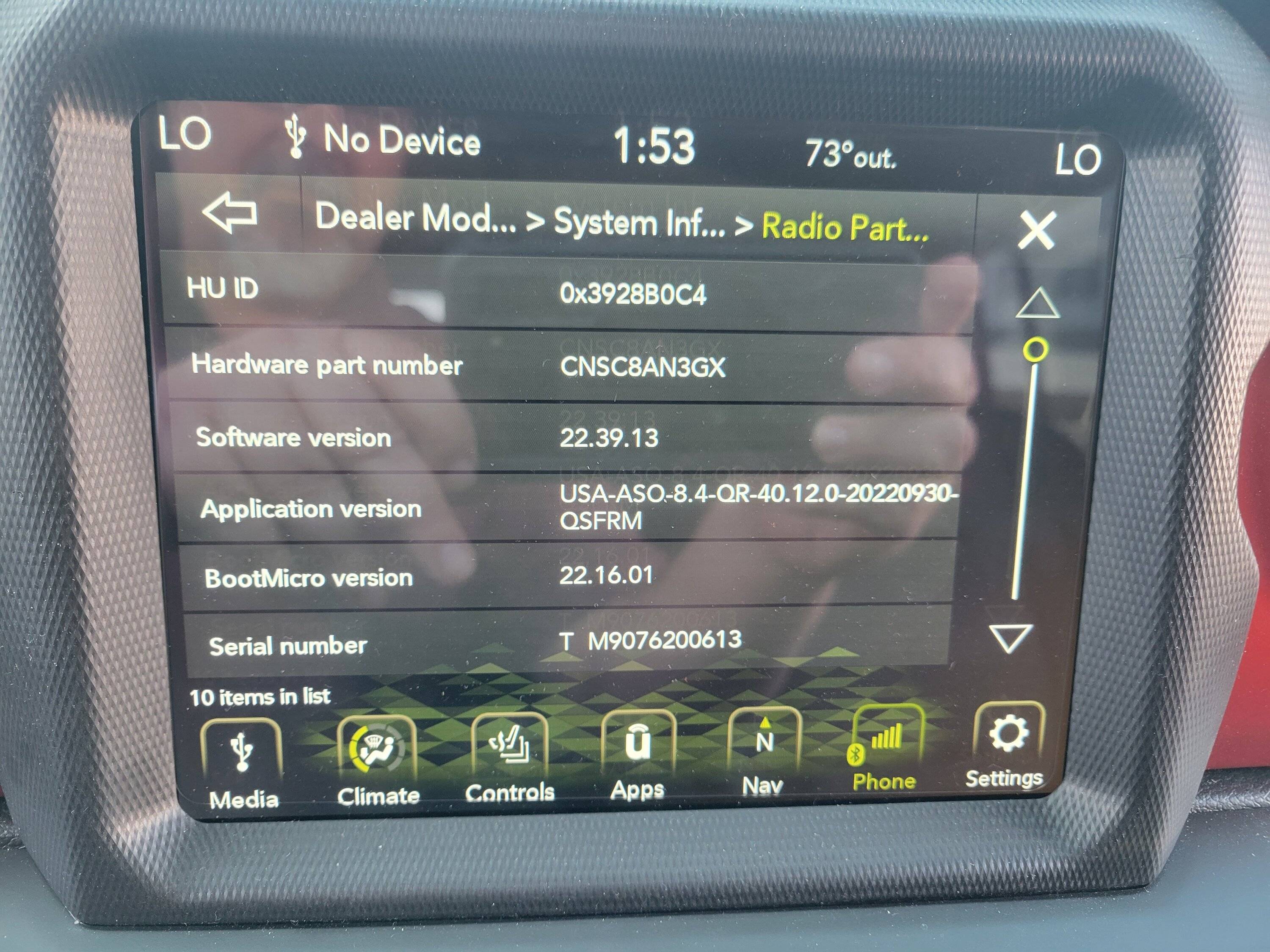 Jeep Gladiator UConnect update download 20230420_135320
