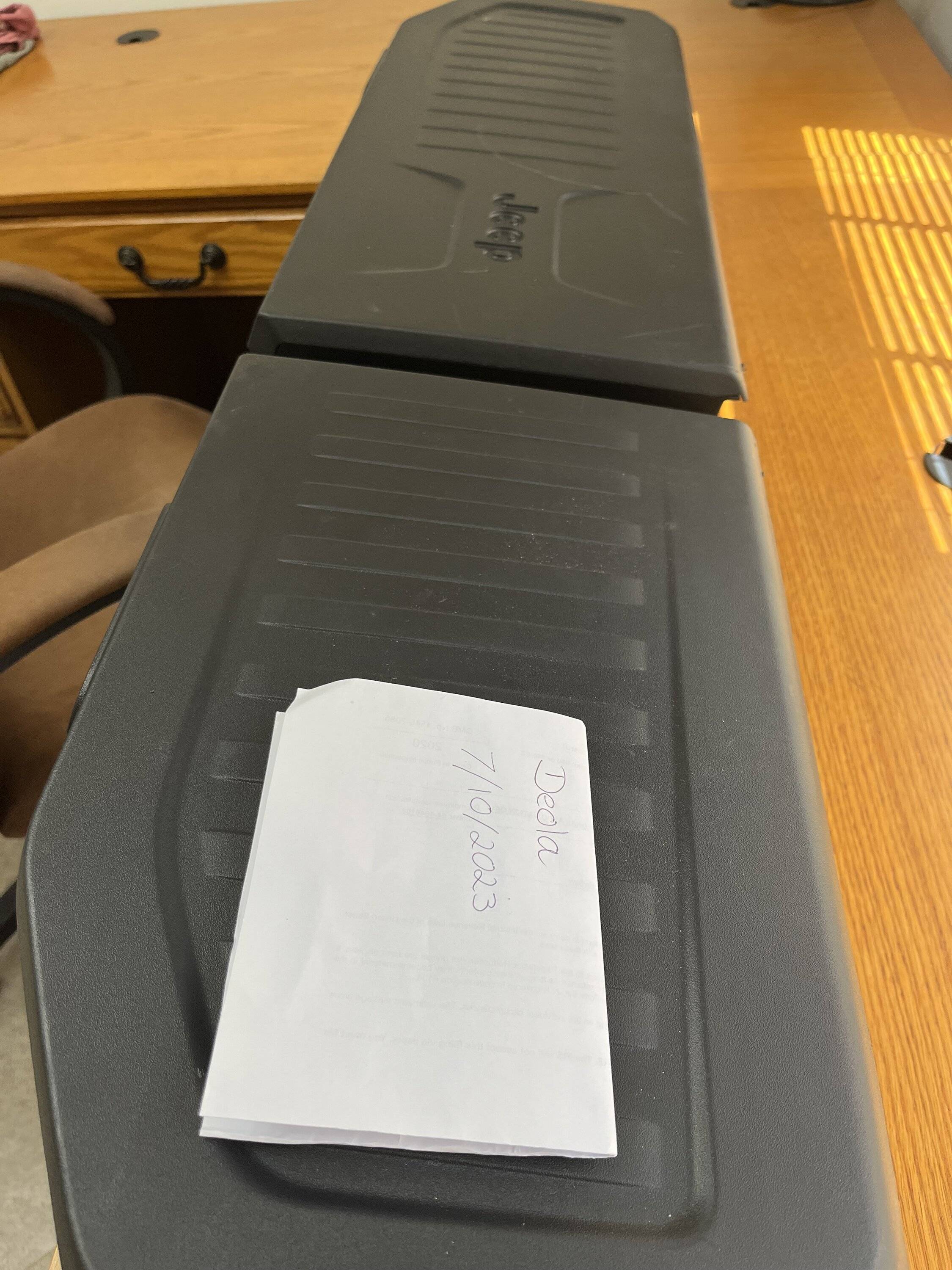 Jeep Gladiator Locking Rear Under Seat Storage Bin-Pending IMG_3076