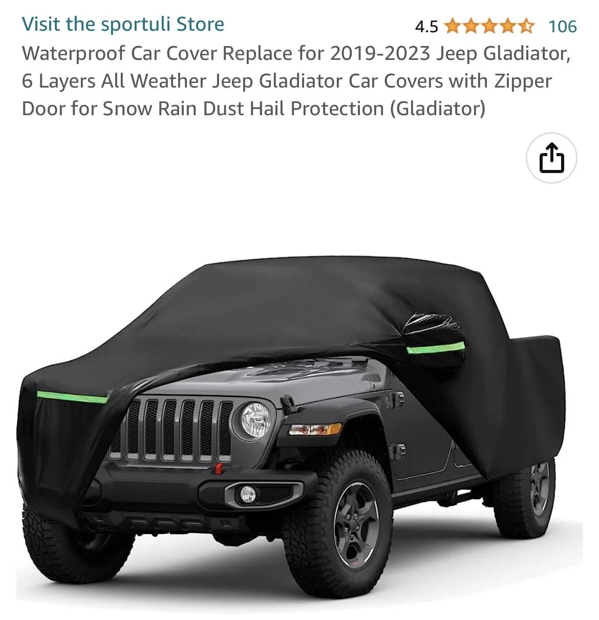 Jeep Gladiator Anyone use this Amazon cover? Good / bad? IMG_3126