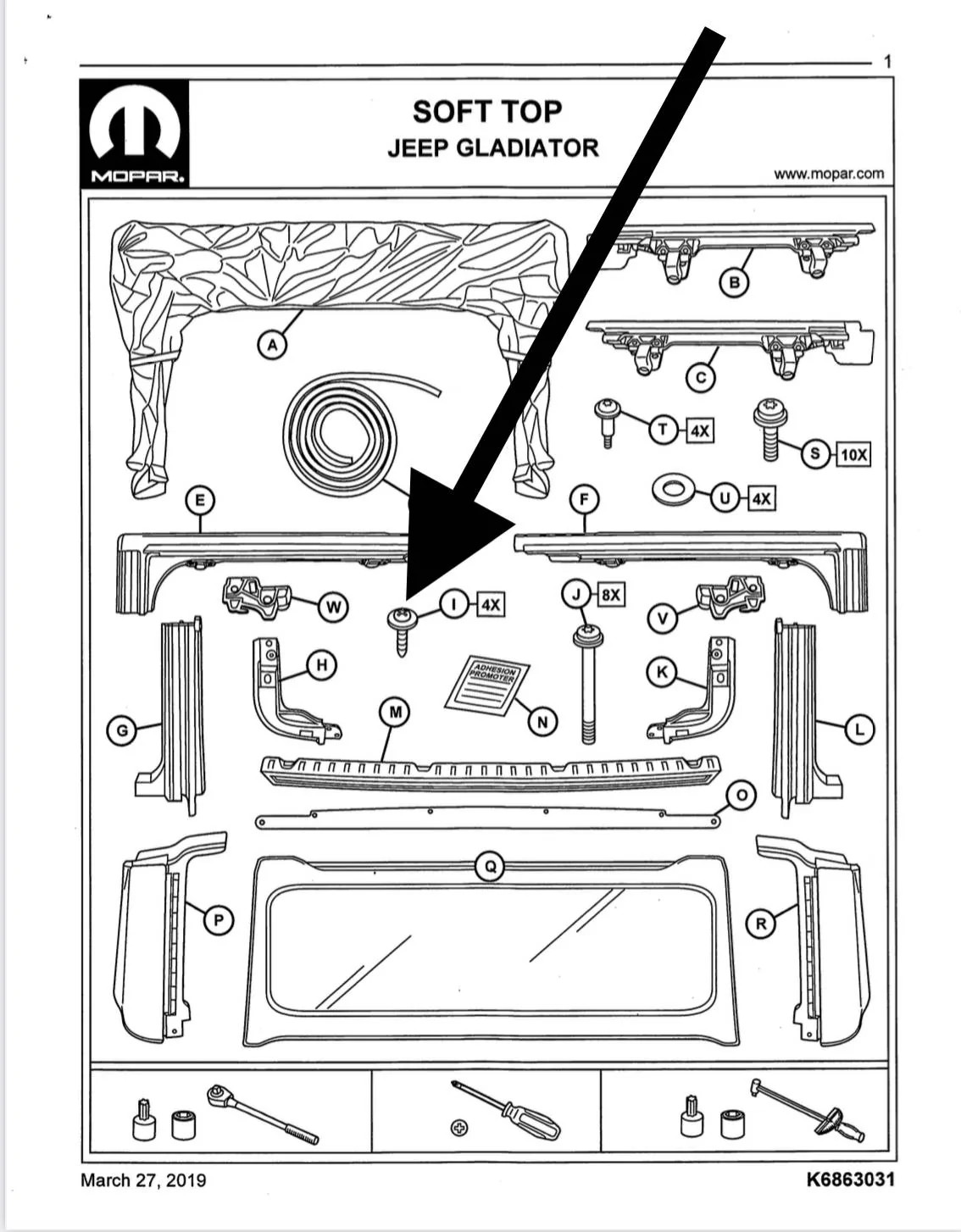 Jeep Gladiator Missing Screw IMG_3009