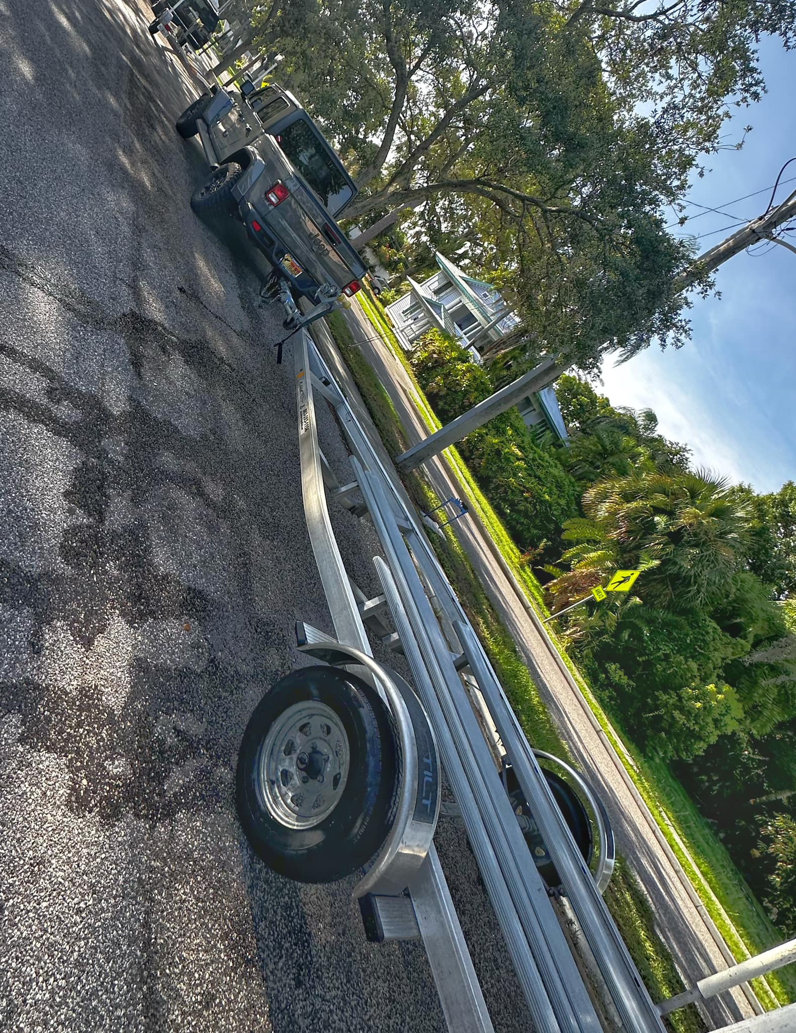 Jeep Gladiator First time towing, went well with a boat! 358684031_10229431869611473_716113104048100569_n-1