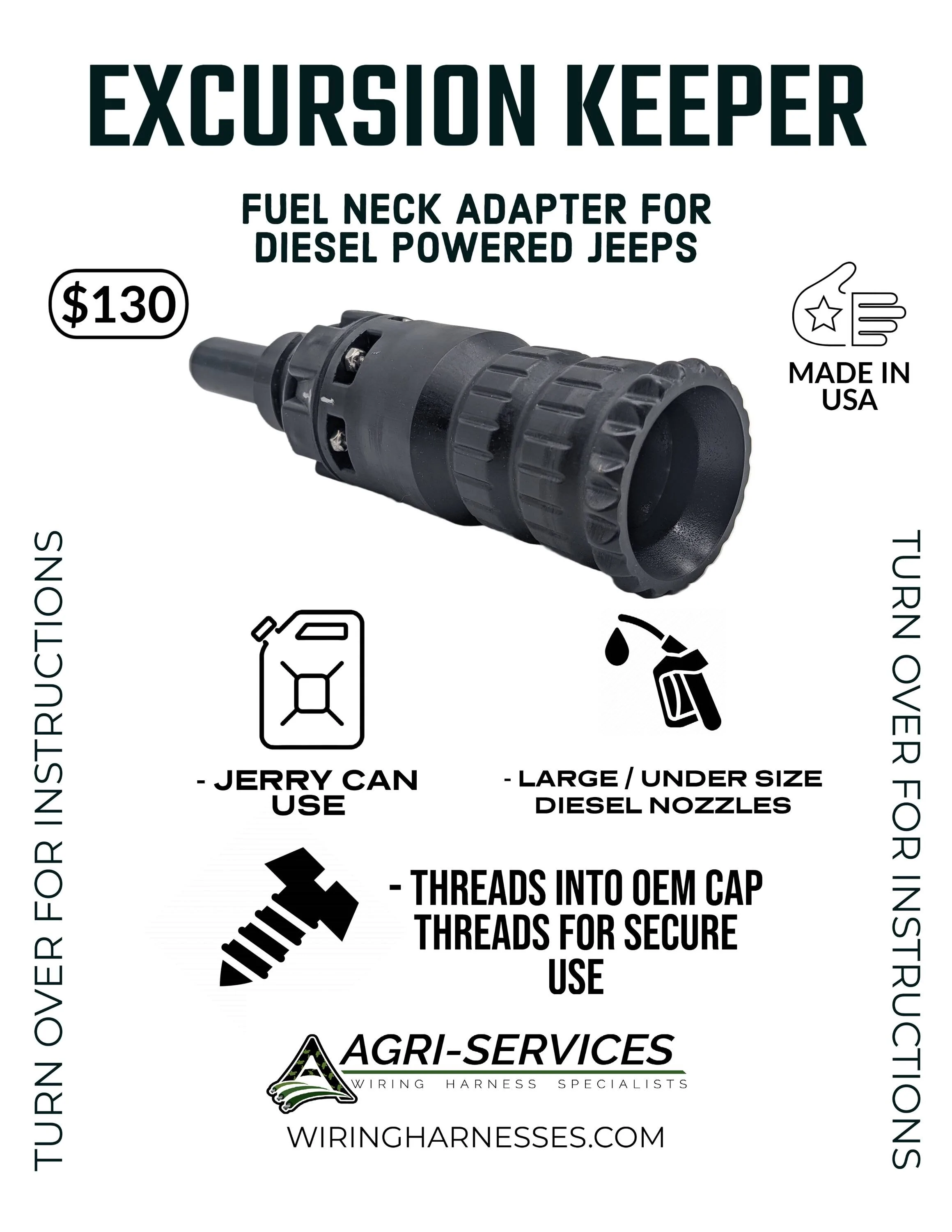 Jeep Gladiator Fuel fill mod EXCURSION KEEPER PG1
