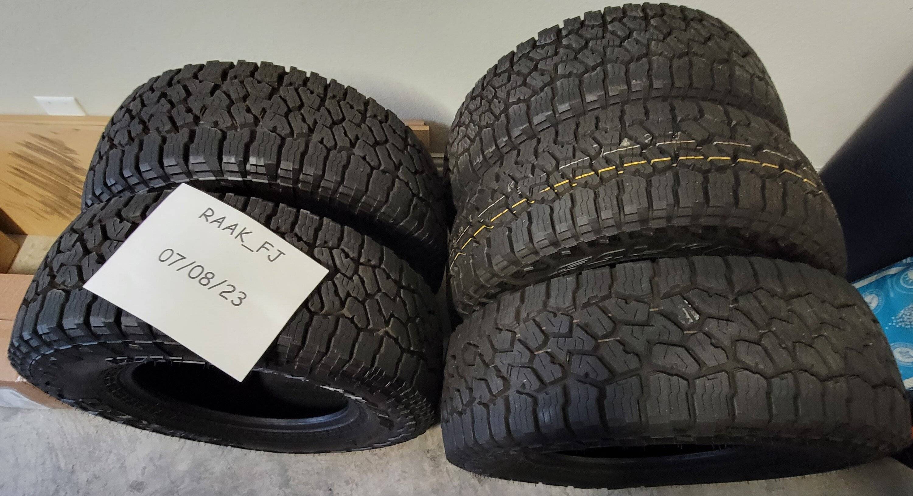 Jeep Gladiator For Sale - Set of (5) Falken Wildpeak AT3W LT285/70R17 tires. image 1