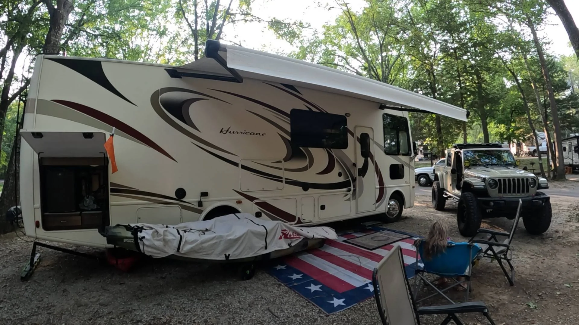 Jeep Gladiator Camping with your Gladiator GPTempDownload