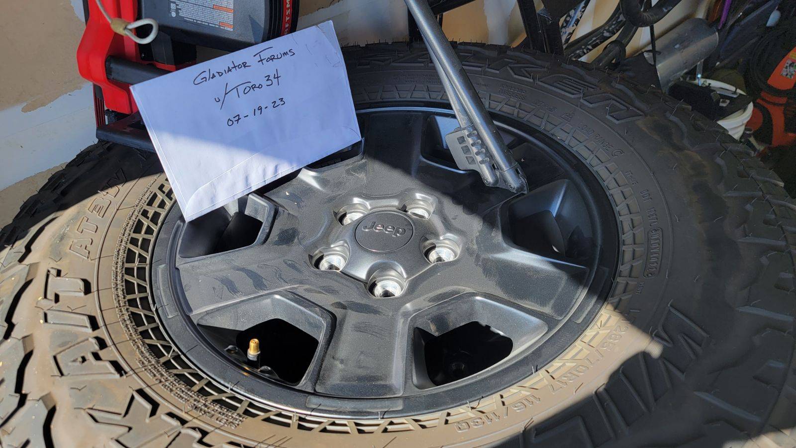 Jeep Gladiator FS - 5 Mojave Wheels and Tires (Almost New) - Falken Wildpeak AT3 - 1600 miles $1100 OBO GladSale2