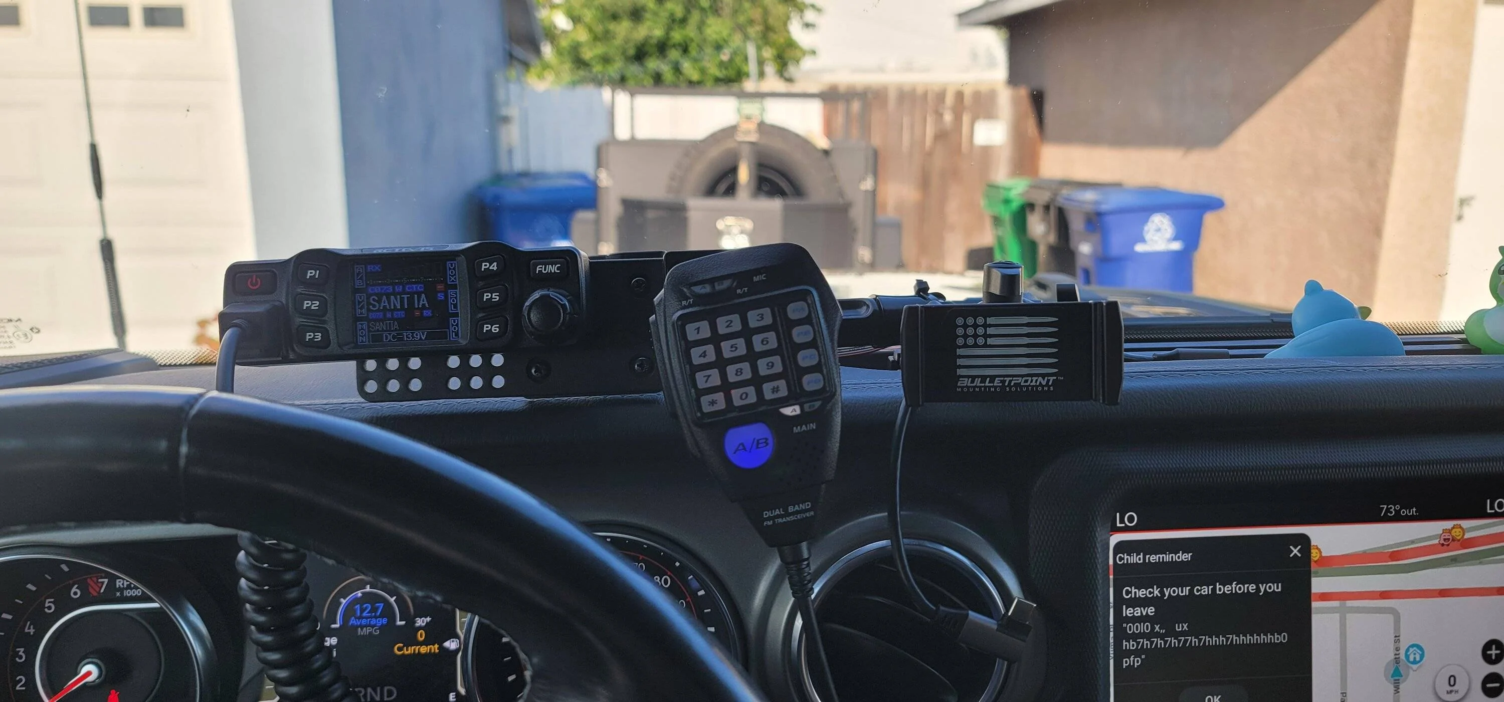 Jeep Gladiator How are you mounting remote ham/gmrs faceplates? 20230616_174137_2