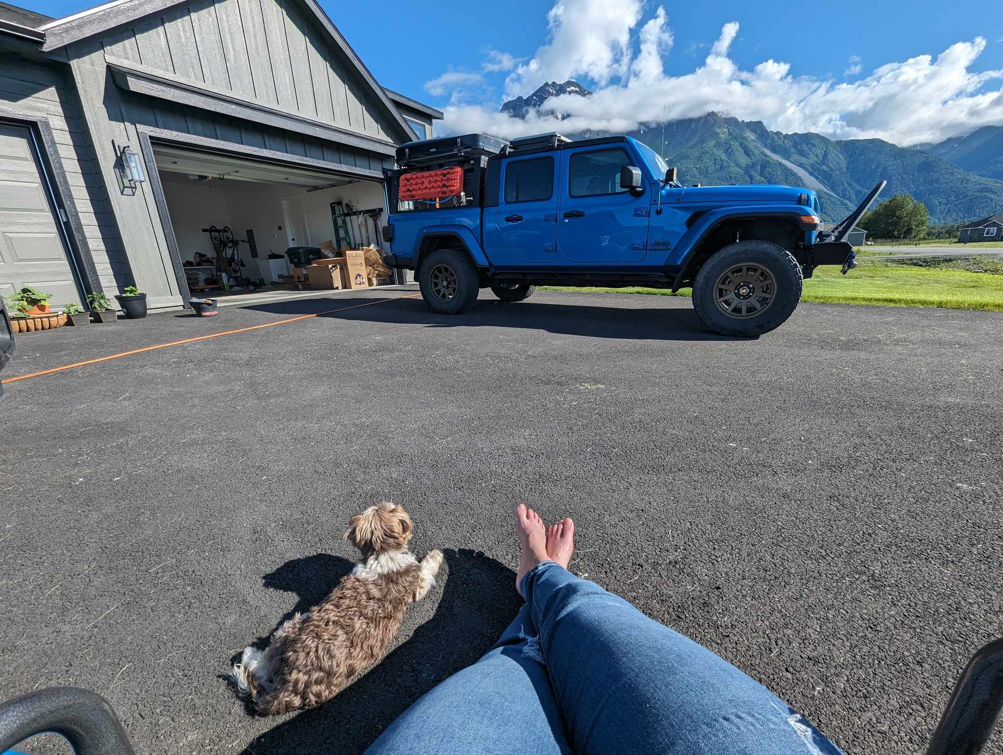 Jeep Gladiator Alaska Daily Drivers: Hydro Blue 80A and Bright White JTR received_591200359863087