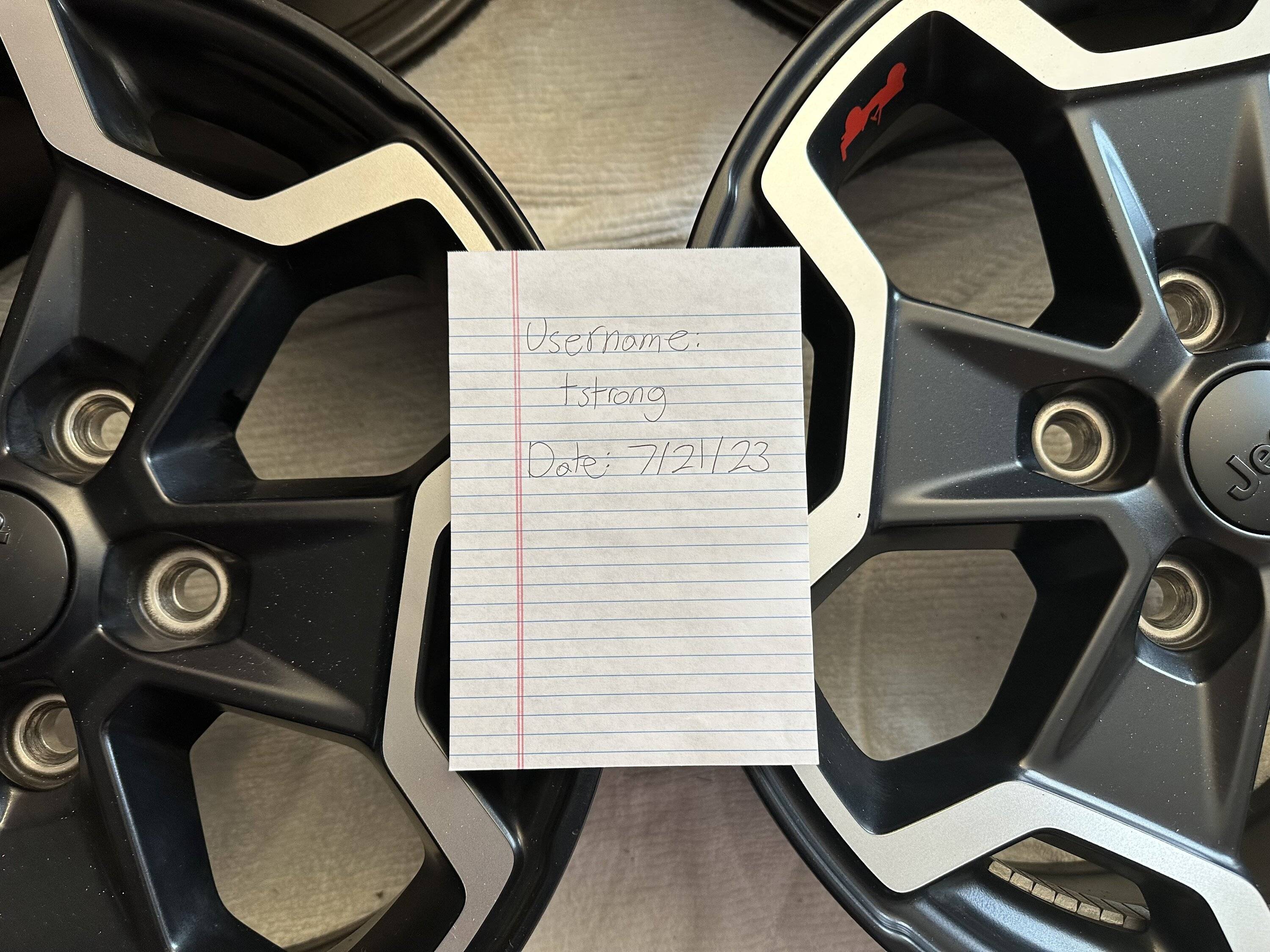 Jeep Gladiator FOR SALE: Jeep Gladiator Rubicon OEM Wheels IMG_3226
