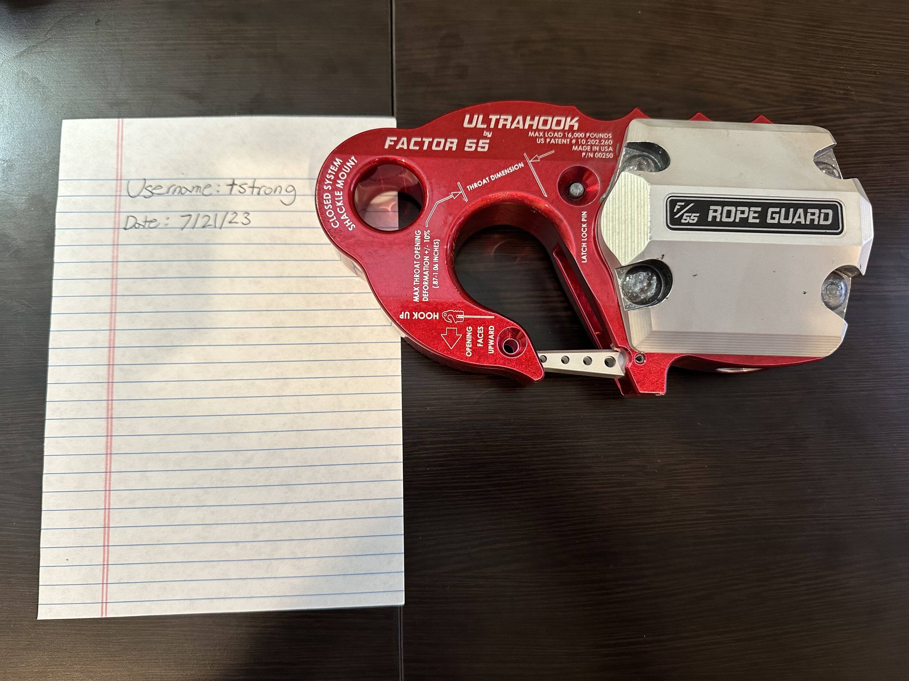 Jeep Gladiator FOR SALE: Factor 55 UltraHook and Rope Guard IMG_3221