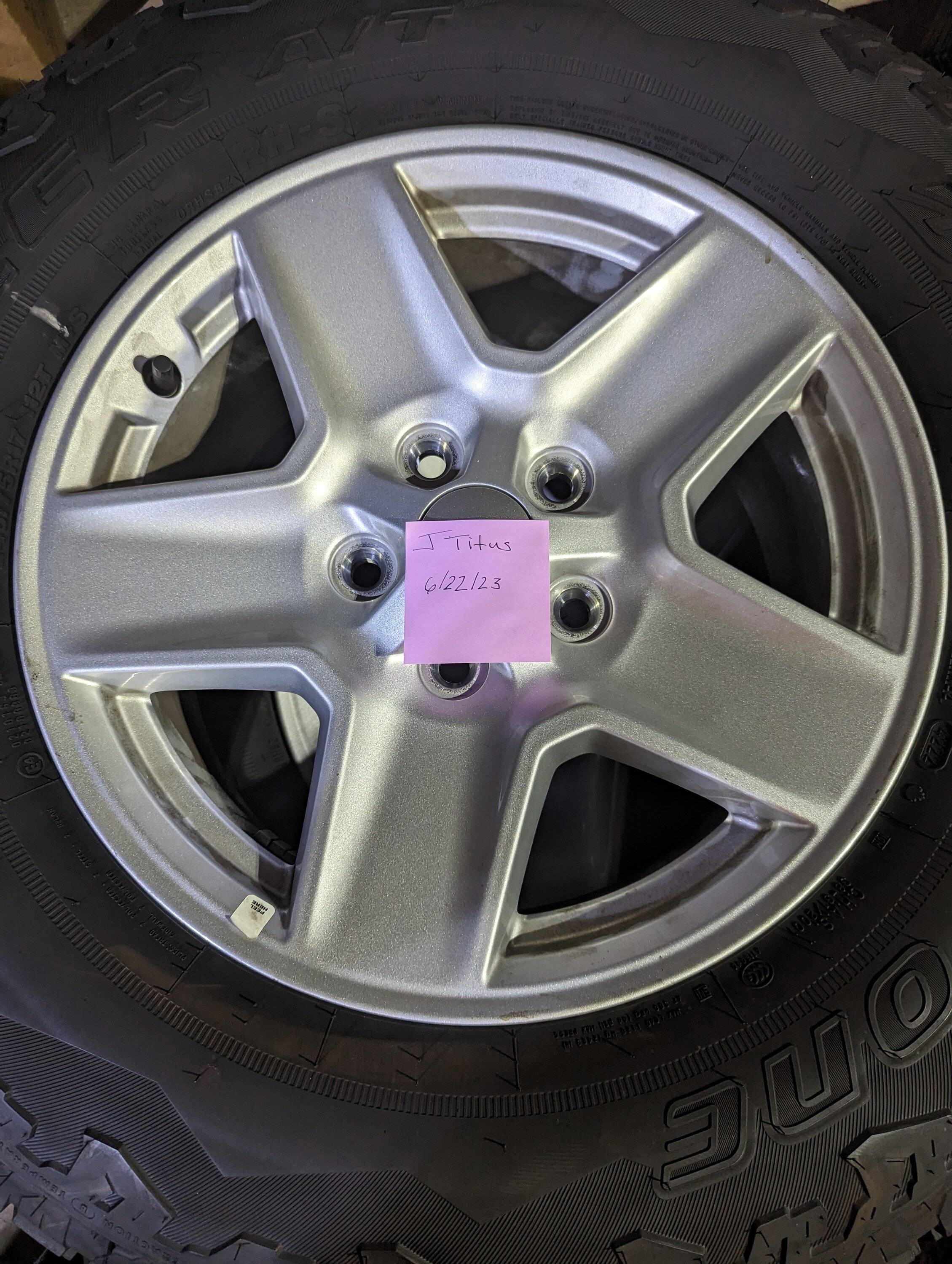 Jeep Gladiator Jeep Gladiator Sport S Wheels with Bridgestone Dueler A/T Tires $300 PXL_20230722_113604844