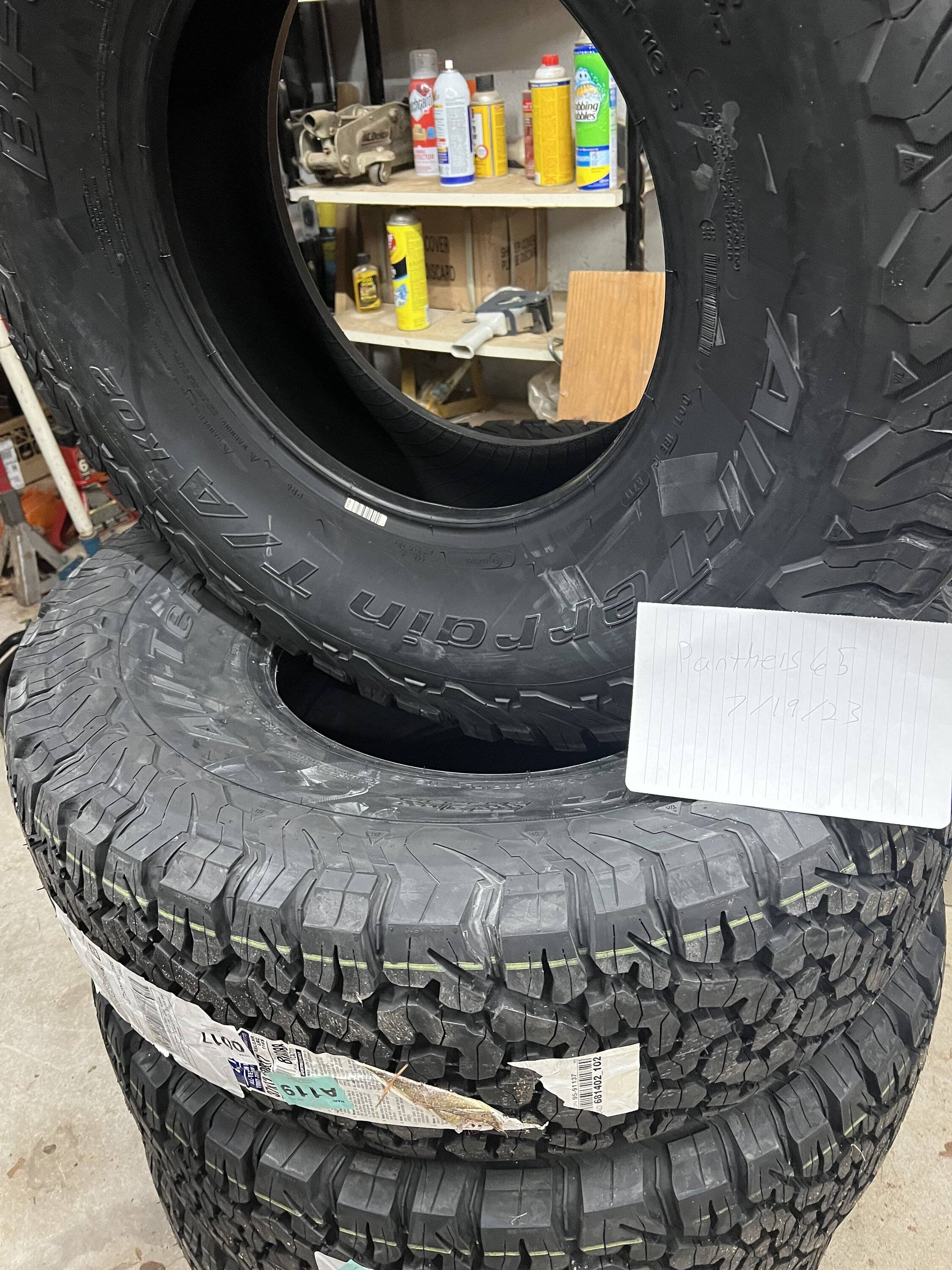 Jeep Gladiator New price $1400 37x12.50r17 BFG All Terrains 116S BFG ATs