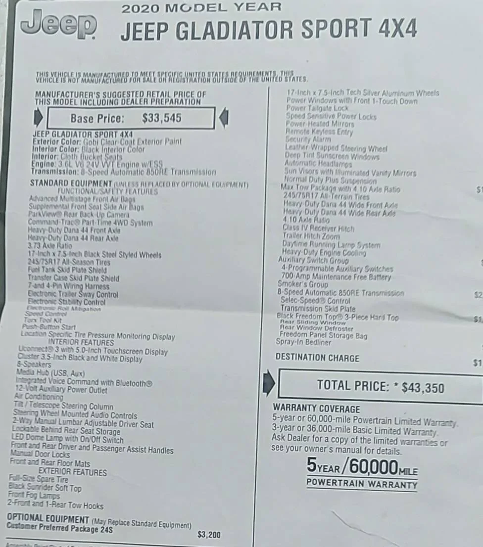 Jeep Gladiator Yet another regearing question 20230722_190808