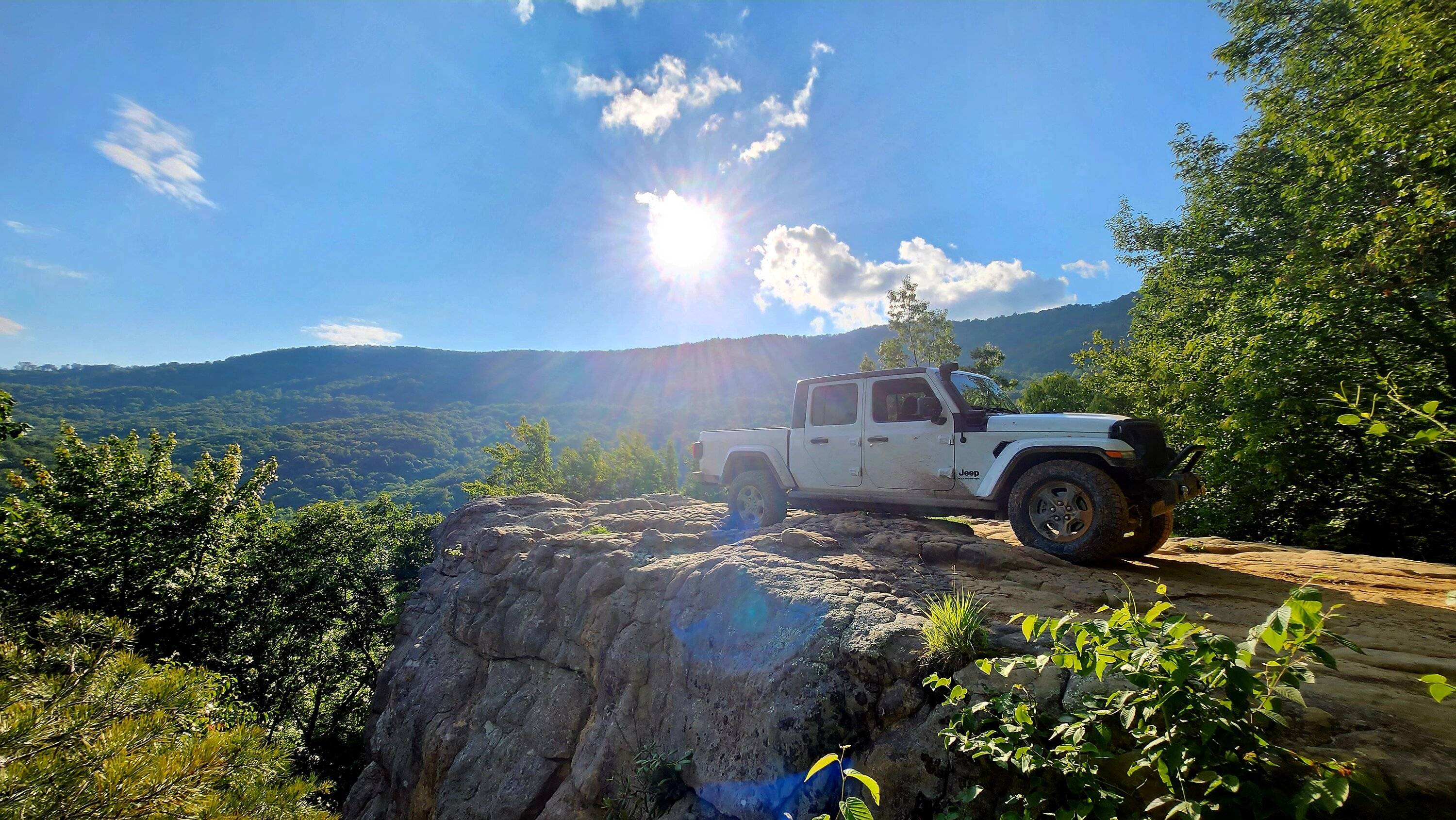 Jeep Gladiator Are all three of the Badge of Honor trails at windrock doable in a stock JTR? 20230722_184146
