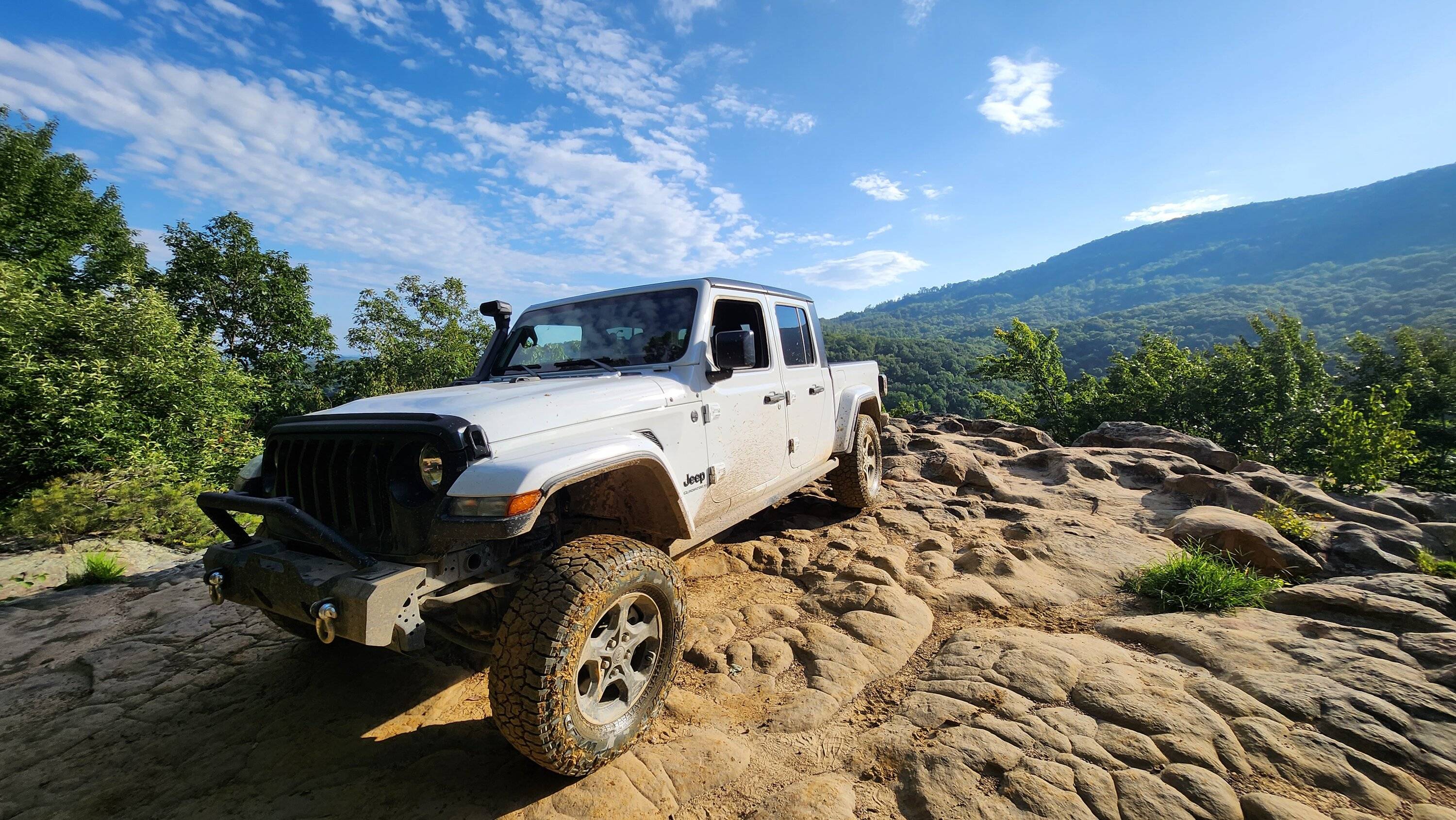 Jeep Gladiator Are all three of the Badge of Honor trails at windrock doable in a stock JTR? 20230722_184041