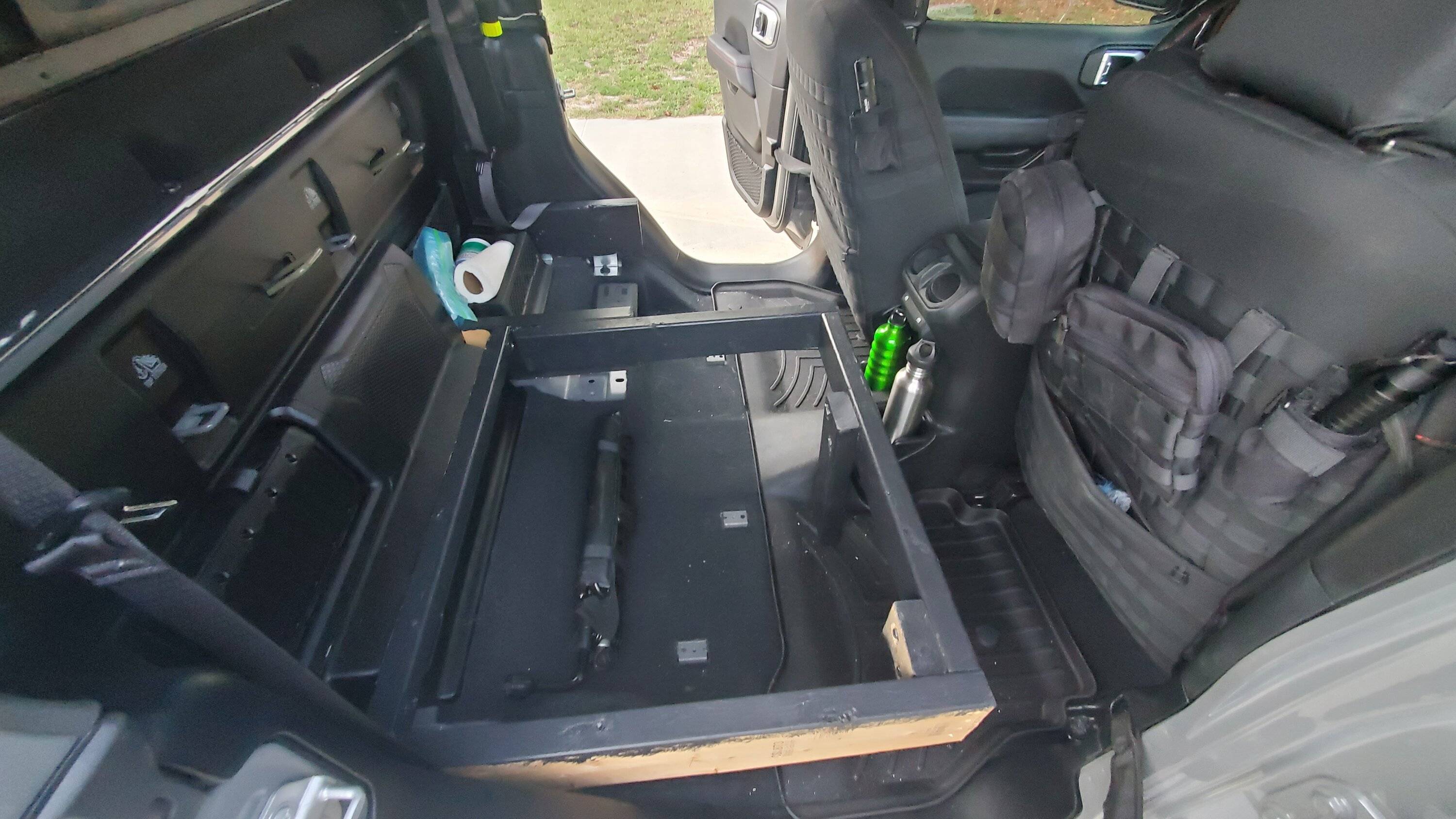 Jeep Gladiator Rear Seat Platform (After Rear Seat Removal - Rear Seat Delete) 20230725_183216