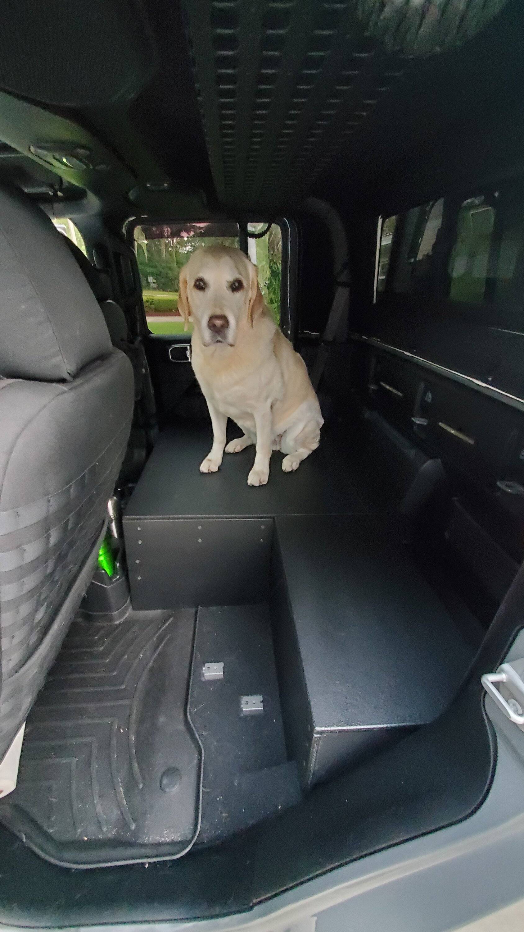 Jeep Gladiator Rear Seat Platform (After Rear Seat Removal - Rear Seat Delete) 20230725_193908