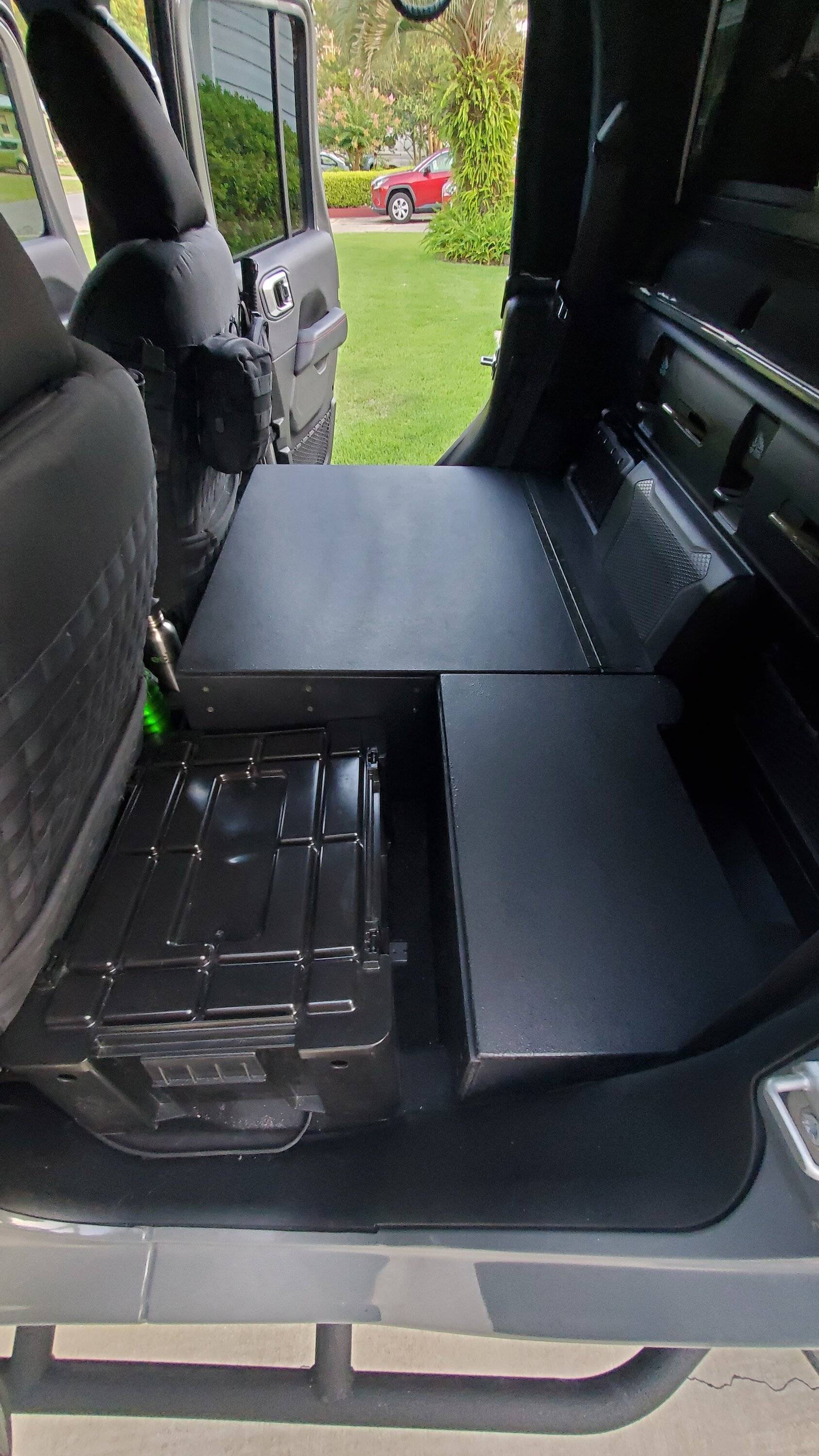 Jeep Gladiator Rear Seat Platform (After Rear Seat Removal - Rear Seat Delete) 20230725_191702