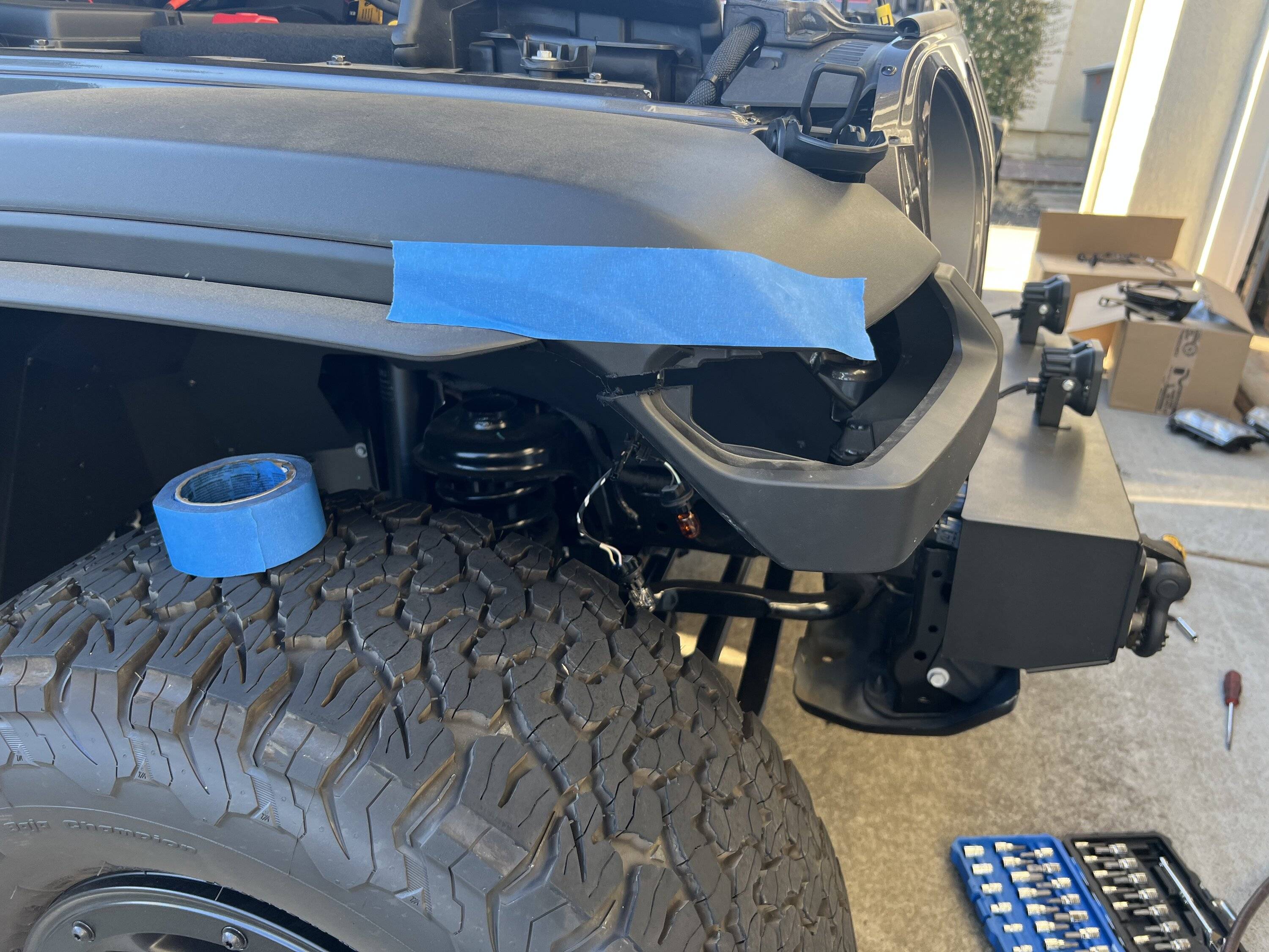 Jeep Gladiator Metalcloak fender gutz delete kit IMG_4819