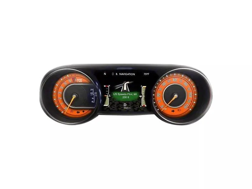 Jeep Gladiator Mojave dash Jeep speedo