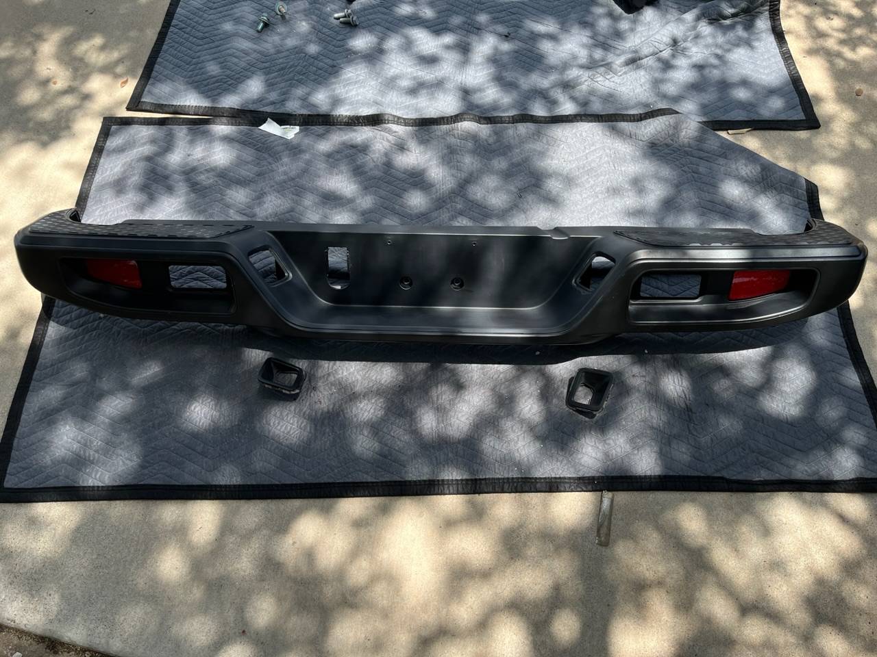Jeep Gladiator Rear Plastic Bumper w/ 2 Tow Hook Cut Outs IMG_4929