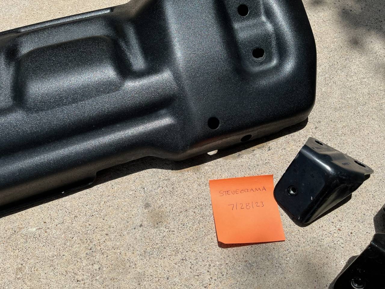 Jeep Gladiator Rubicon Front Steel Skid Plate with Brackets IMG_4937