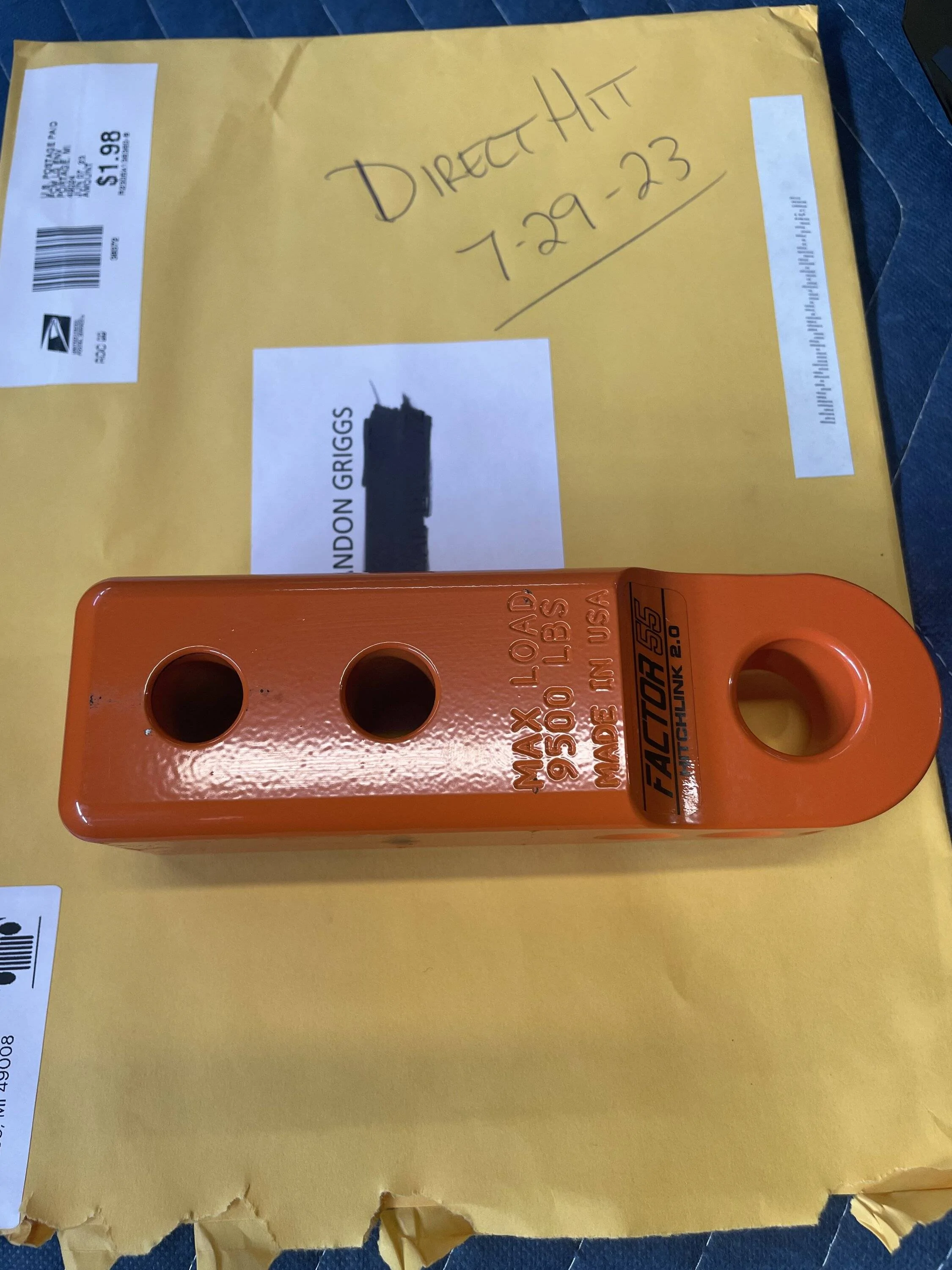 Jeep Gladiator Factor 55 Hitchlink 2.0 Orange IMG_0216