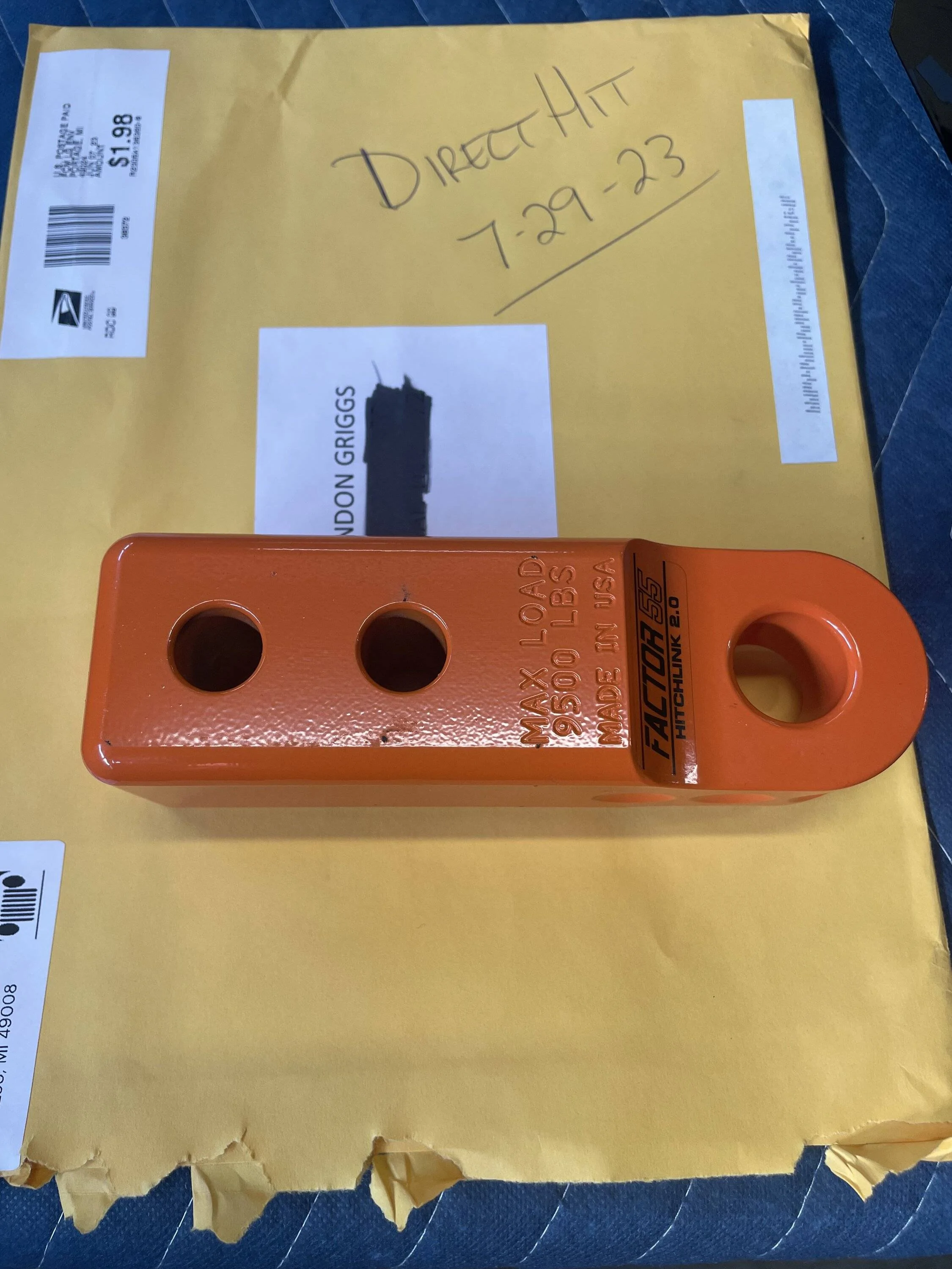Jeep Gladiator Factor 55 Hitchlink 2.0 Orange IMG_0214