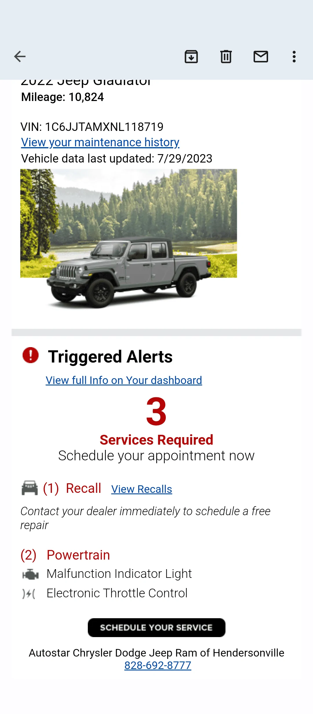 Jeep Gladiator More eco diesel limp mode excitement Screenshot_20230729-214057