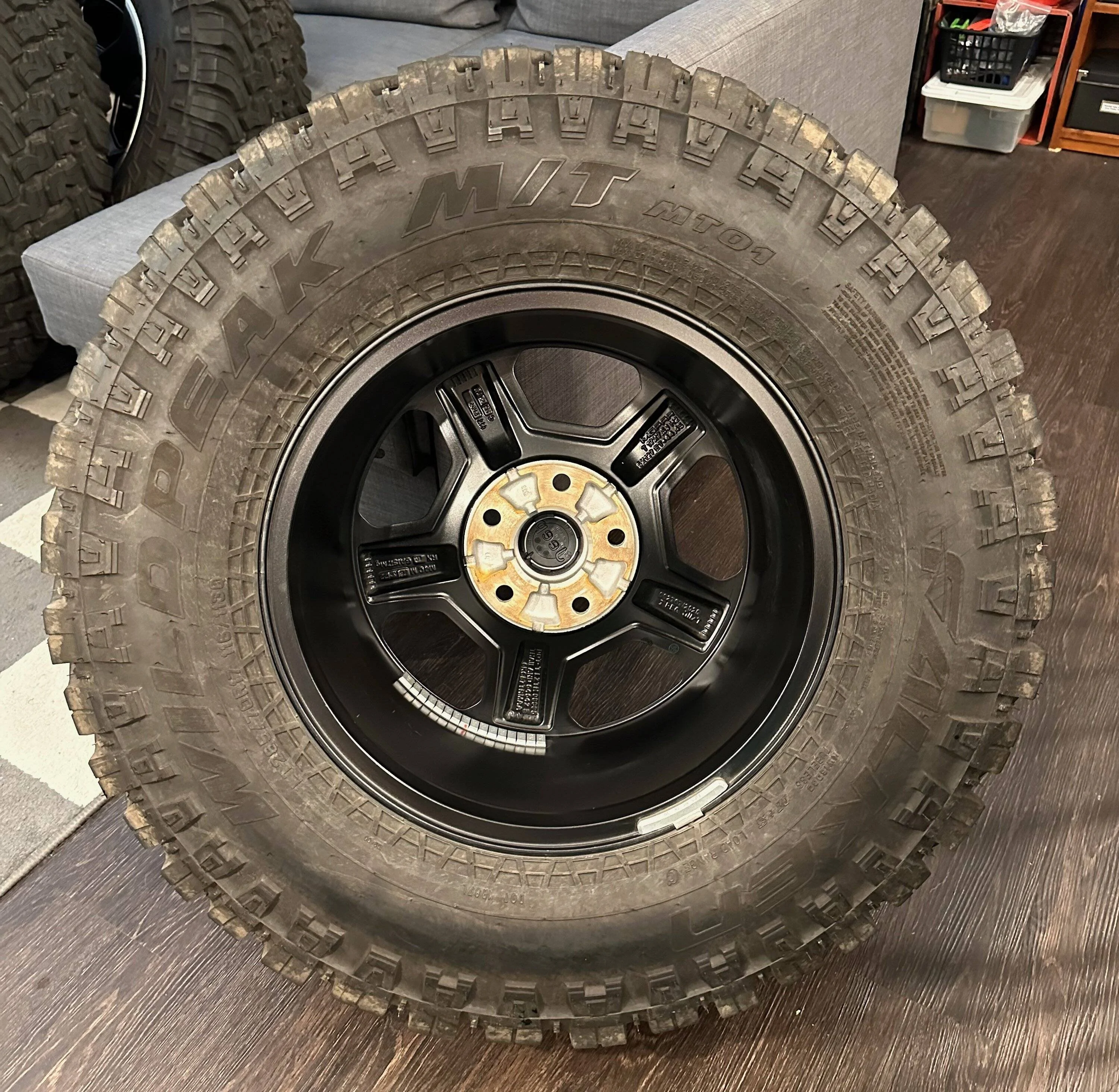 Jeep Gladiator '22 Rubicon Wheels 33" Falken M/Ts 4500 miles - $1000 wheel4_back