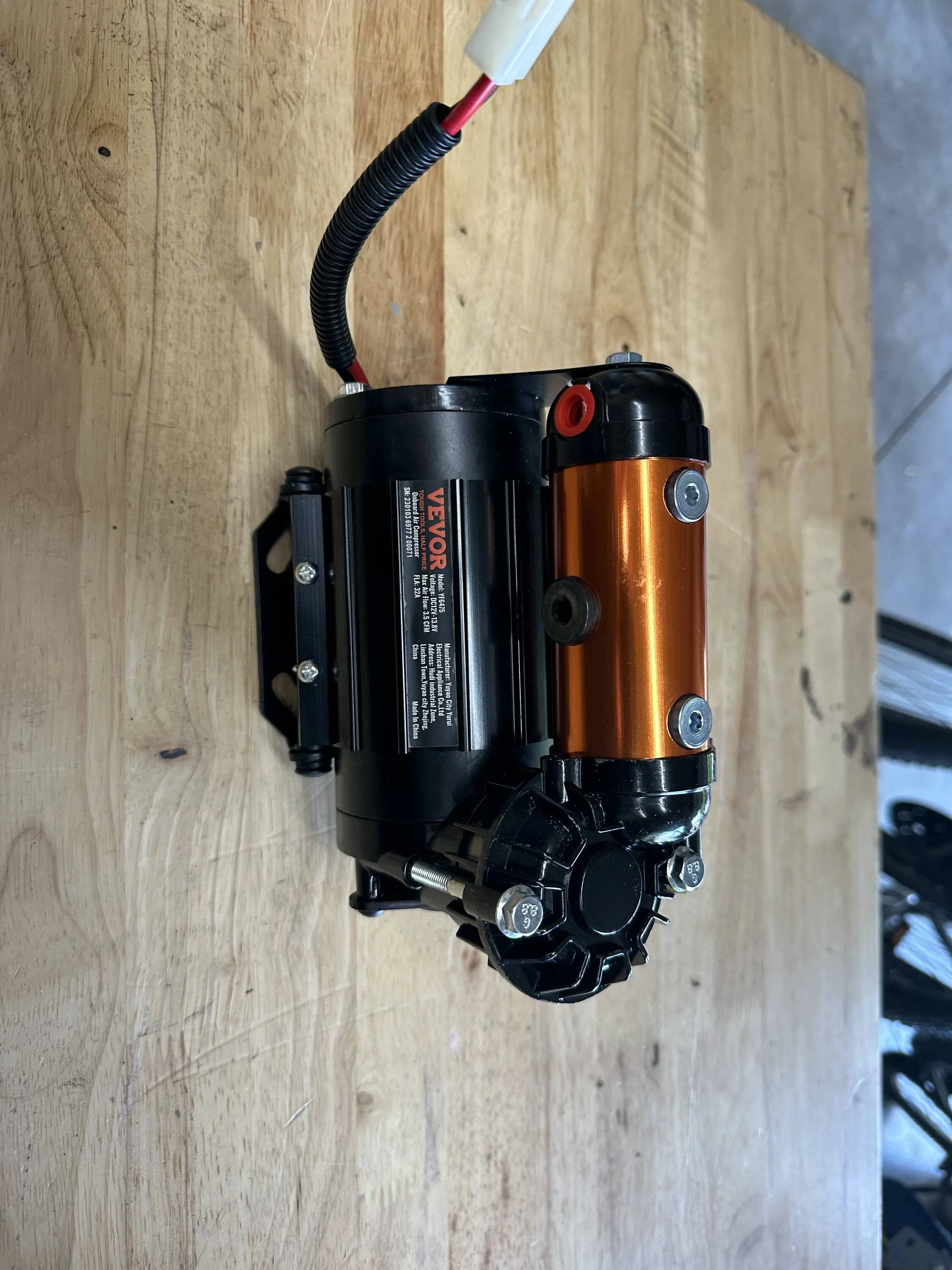 Jeep Gladiator Cheap On-board Air - Vevor 12v Compressor IMG_1208