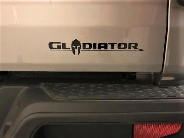 Jeep Gladiator Anyone with the Base Sport? Tailgate Sticker