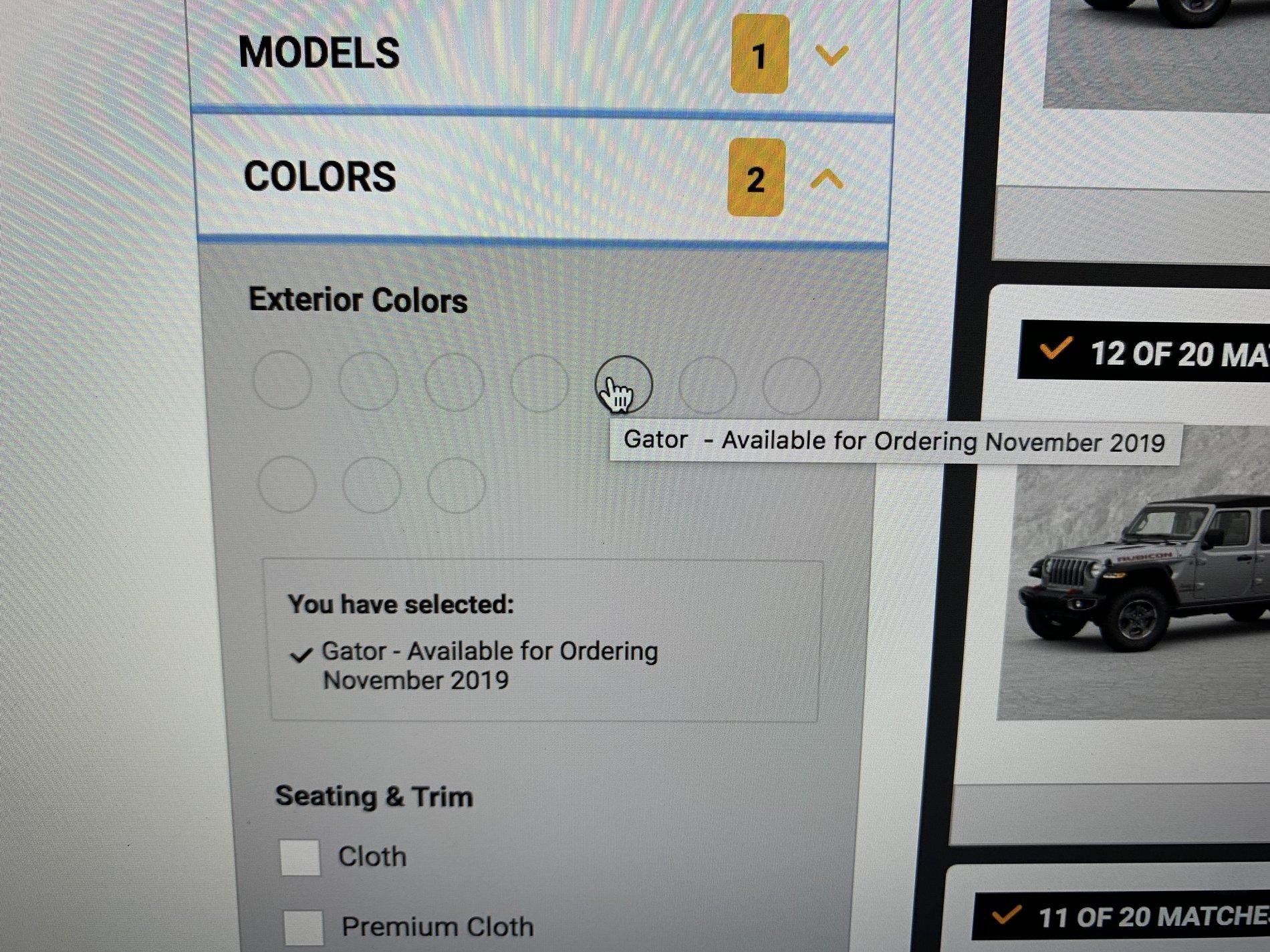 Jeep Gladiator Delay ordering for GATOR?????? 633ACA94-7FB1-4184-BC4B-8C002BF306B3