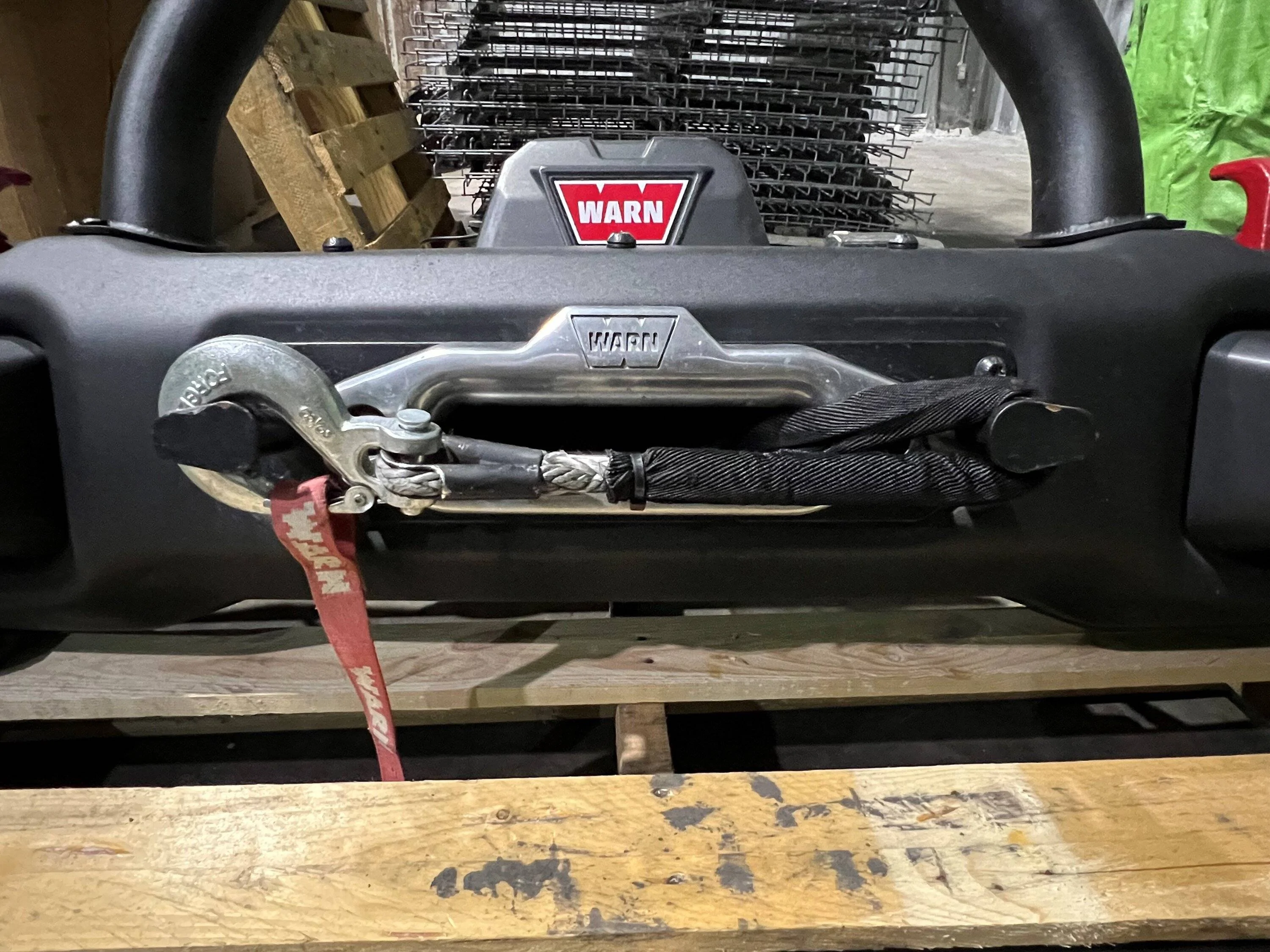 Jeep Gladiator Rubicon Metal Bumper w/ Warn EVO VR 10 winch, Maximus-3 Classic Hoop Mounted, LED Fog Lights w5