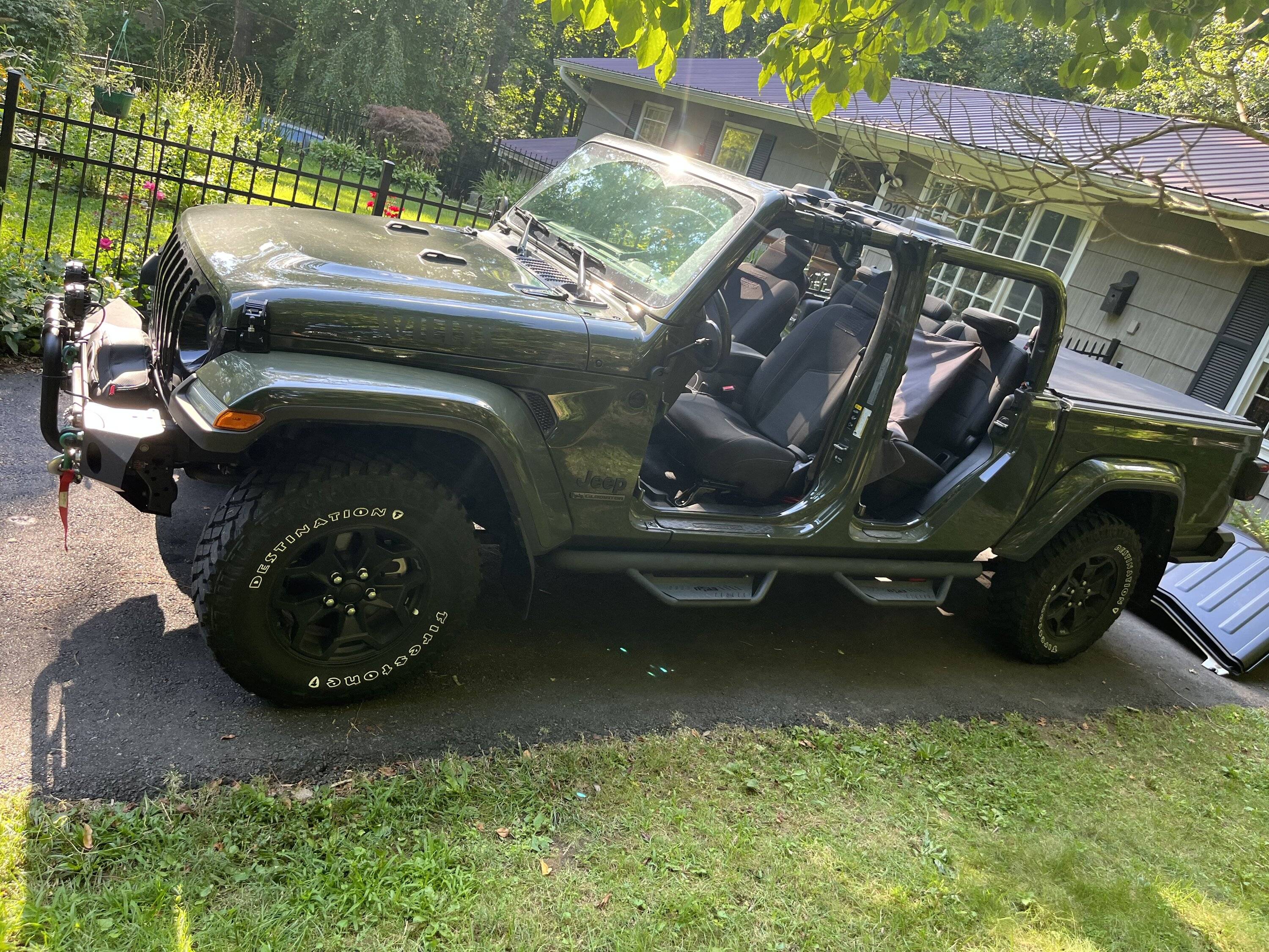 Jeep Gladiator 2021 Sarge Green Willys mostly stock "build" IMG_9067