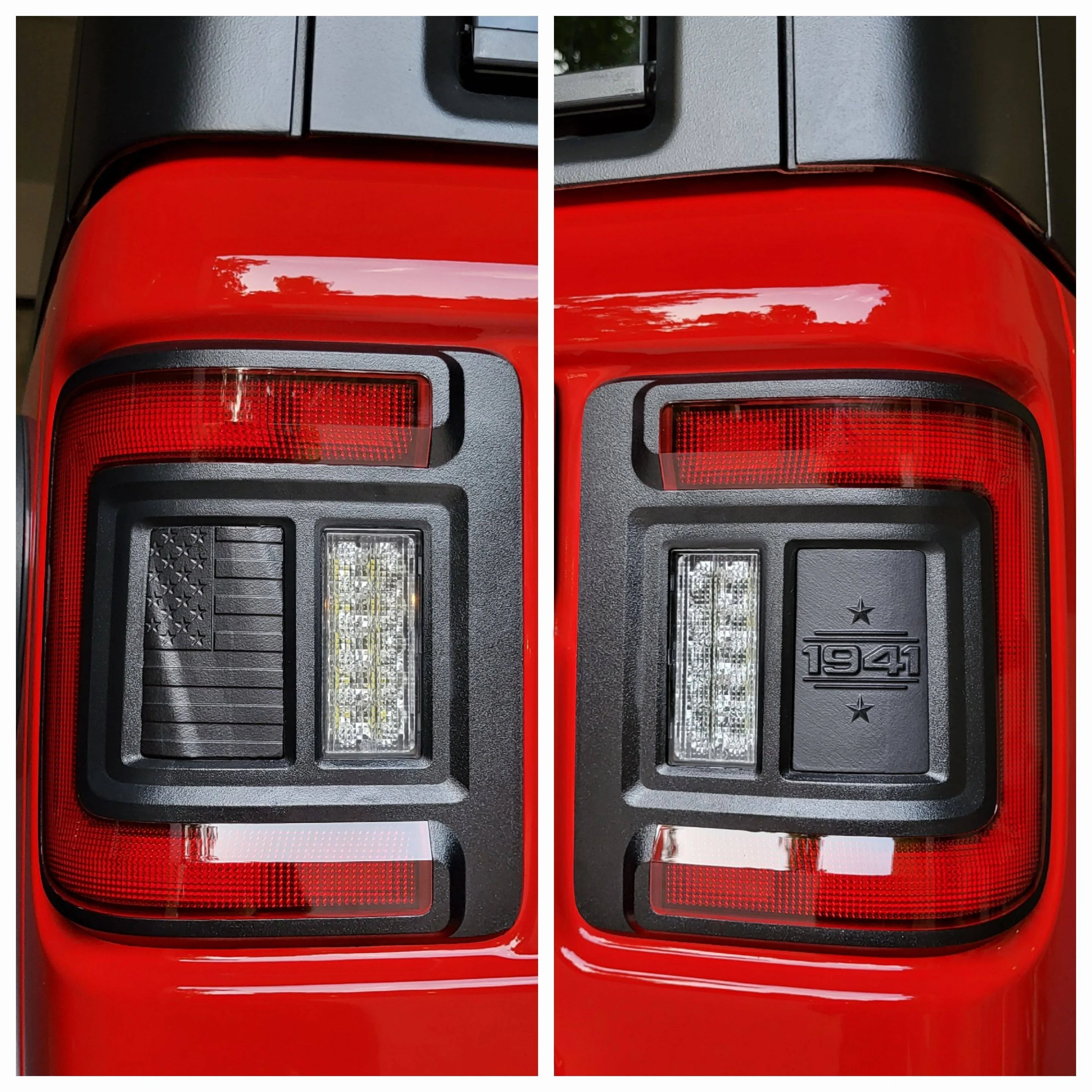 Jeep Gladiator ??  HD Designer replacement panels for Oracle Flush Mount Tail Lights! flag1941